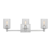 Fullton 25" 3-Light Bathroom Vanity, Chrome Finish - Bees Lighting