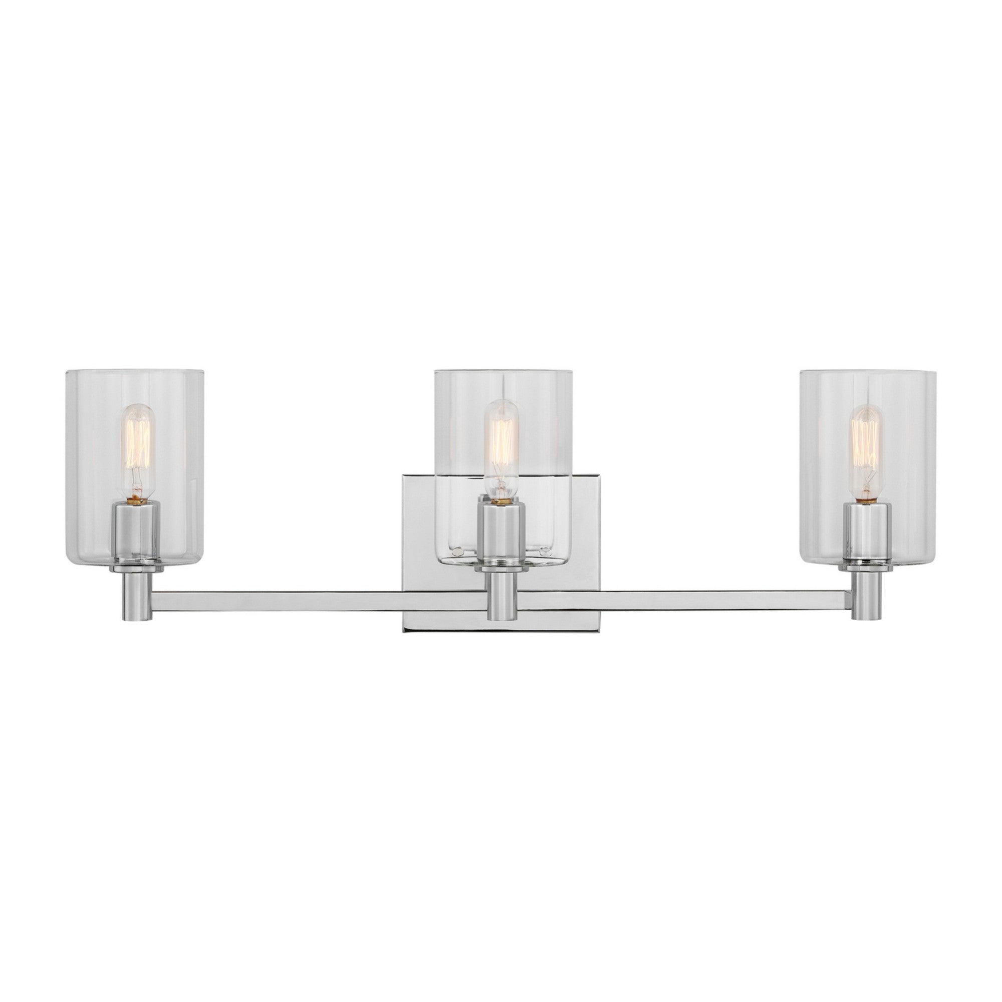 Fullton 25" 3-Light Bathroom Vanity, Chrome Finish - Bees Lighting