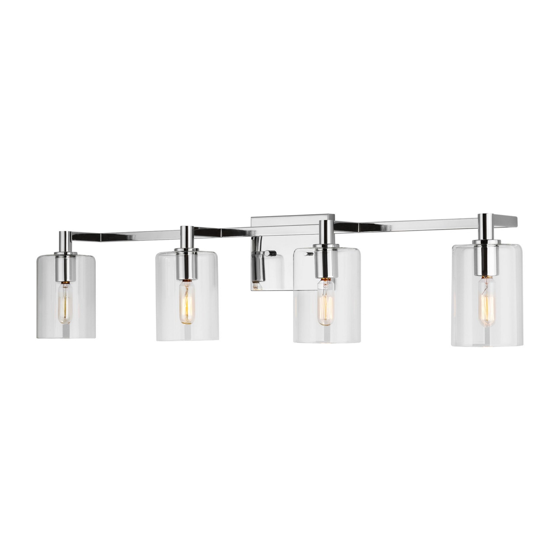 Fullton 35" 4-Light Bathroom Vanity, Chrome Finish - Bees Lighting