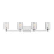 Fullton 35" 4-Light Bathroom Vanity, Chrome Finish - Bees Lighting