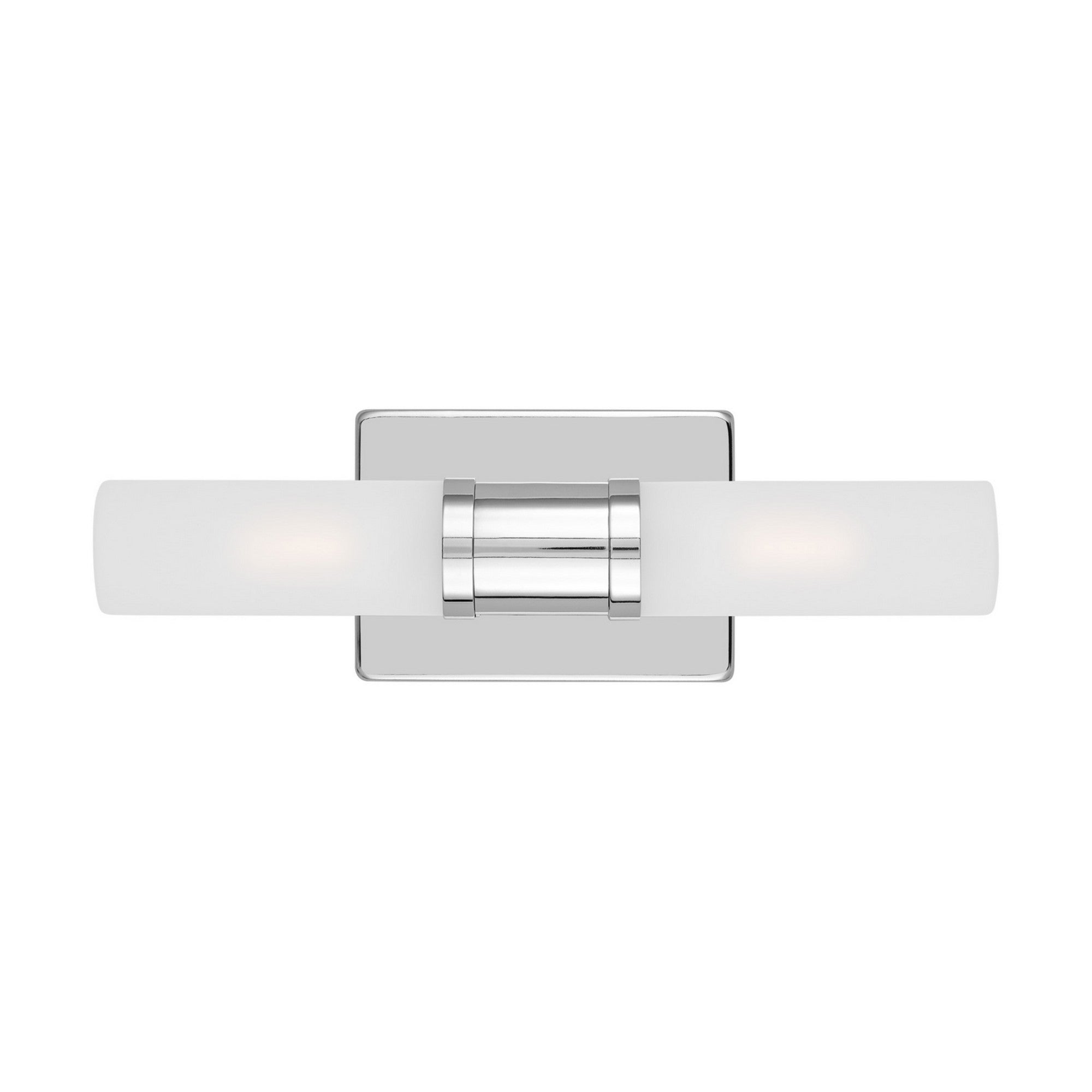 Keaton 16" Small 2-Light Bathroom Vanity, Chrome Finish - Bees Lighting