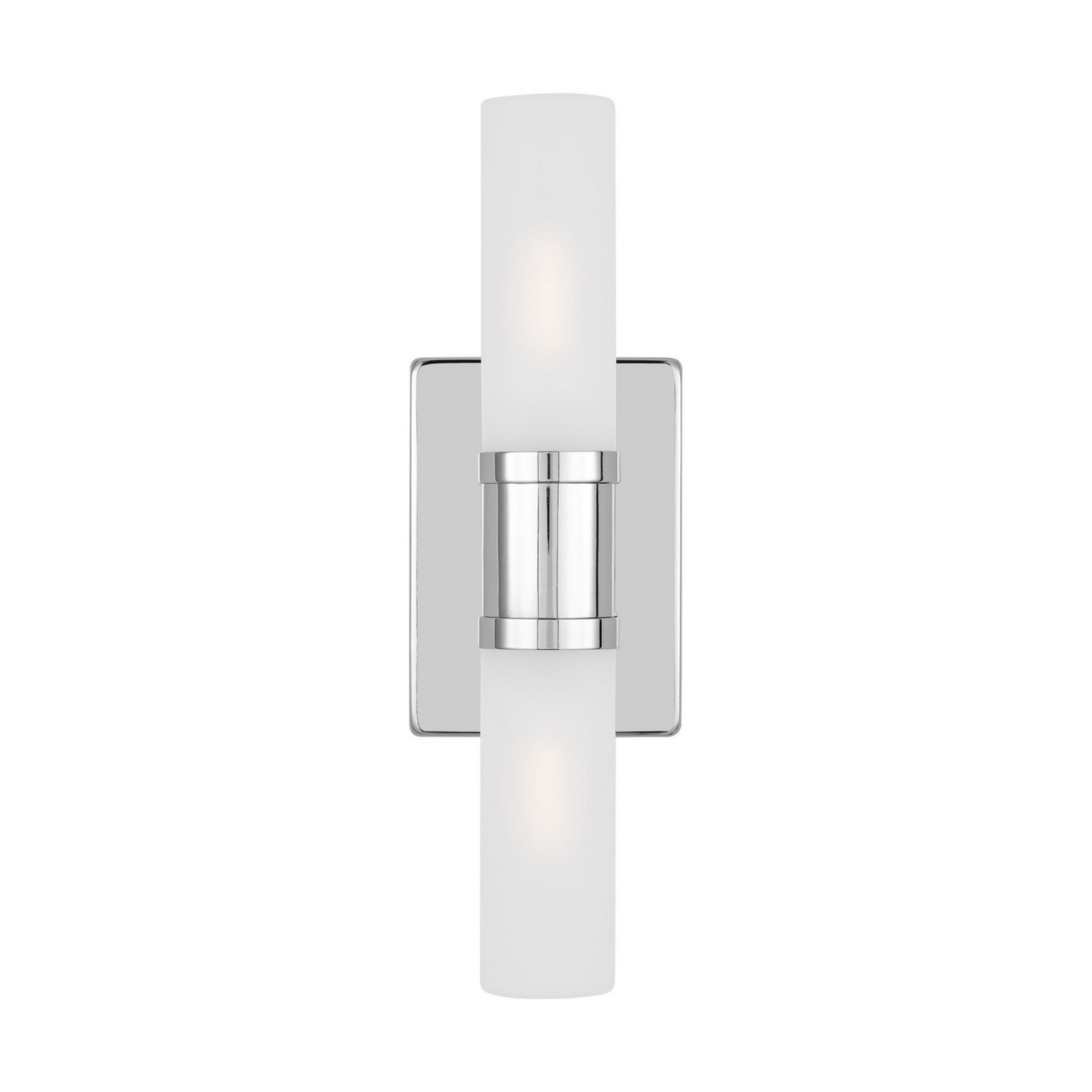 Keaton 16" Small 2-Light Bathroom Vanity, Chrome Finish - Bees Lighting