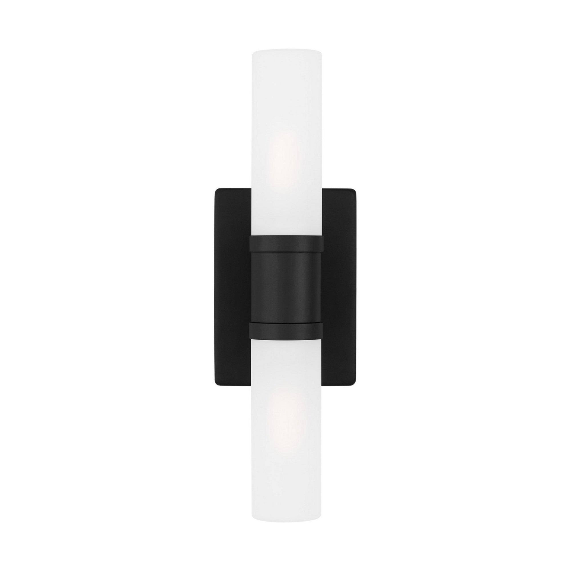 Keaton 16" Small 2-Light Bathroom Vanity, Midnight Black Finish - Bees Lighting