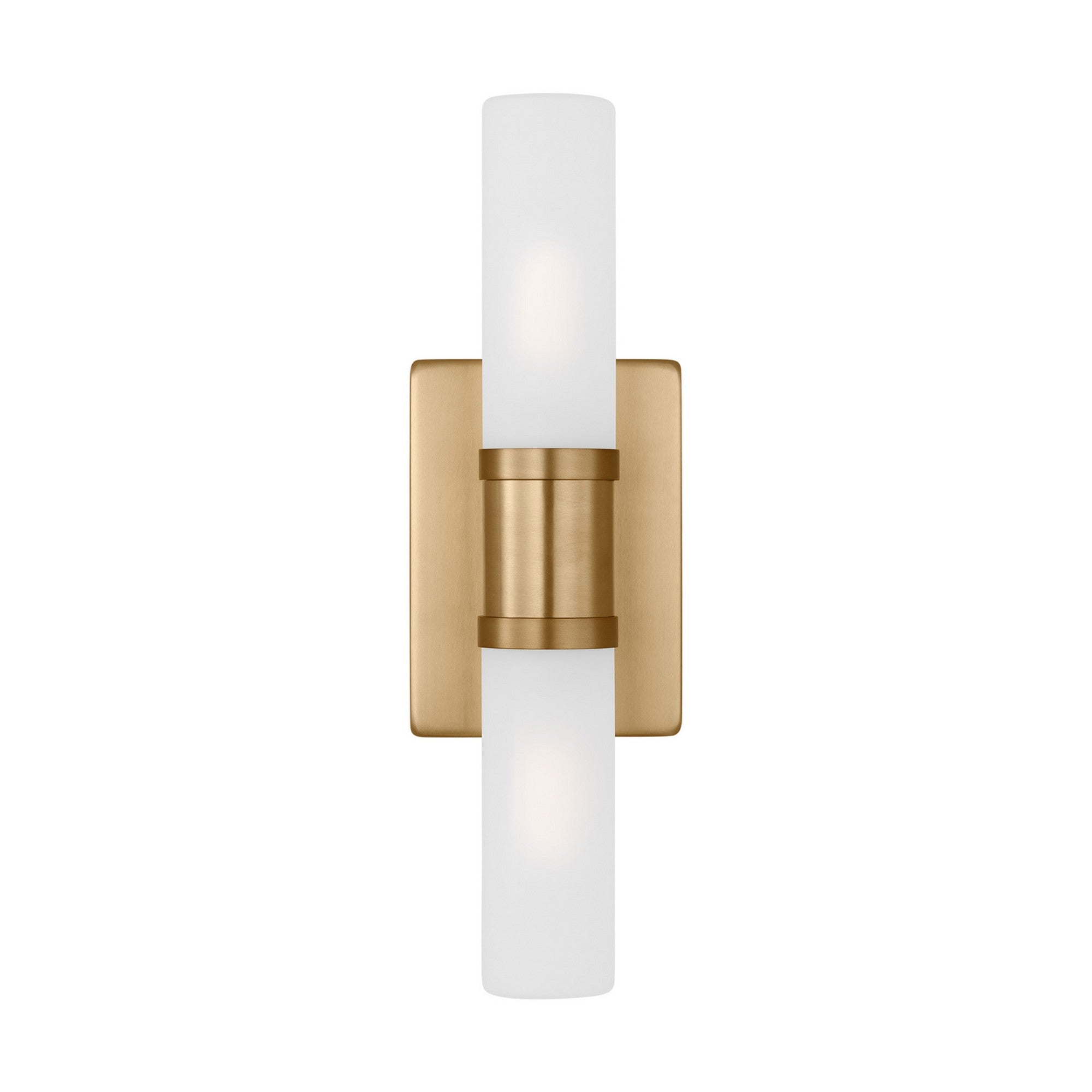 Keaton 16" Small 2-Light Bathroom Vanity, Satin Brass Finish - Bees Lighting
