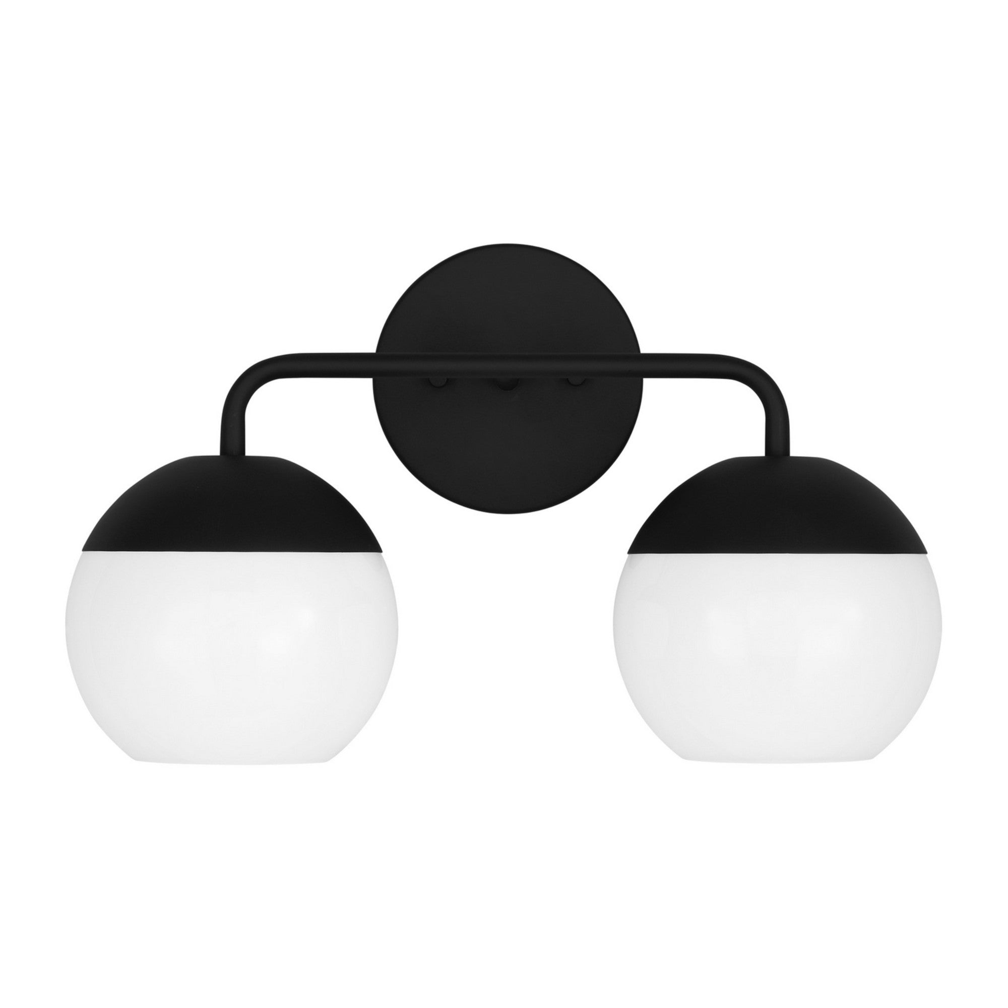 Alvin 17" 2-Light Bathroom Vanity, Midnight Black Finish