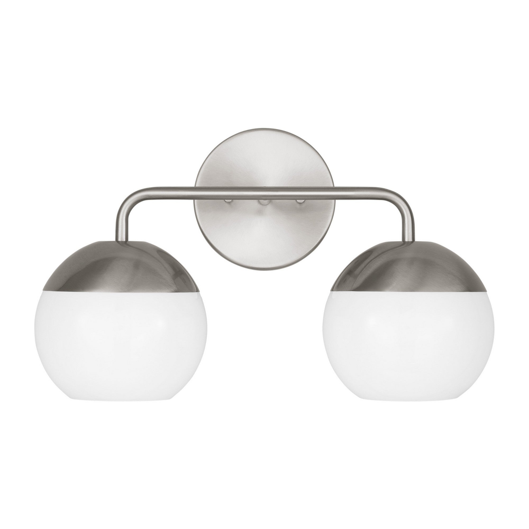 Alvin 17" 2-Light LED Bathroom Vanity, Brushed Nickel Finish - Bees Lighting