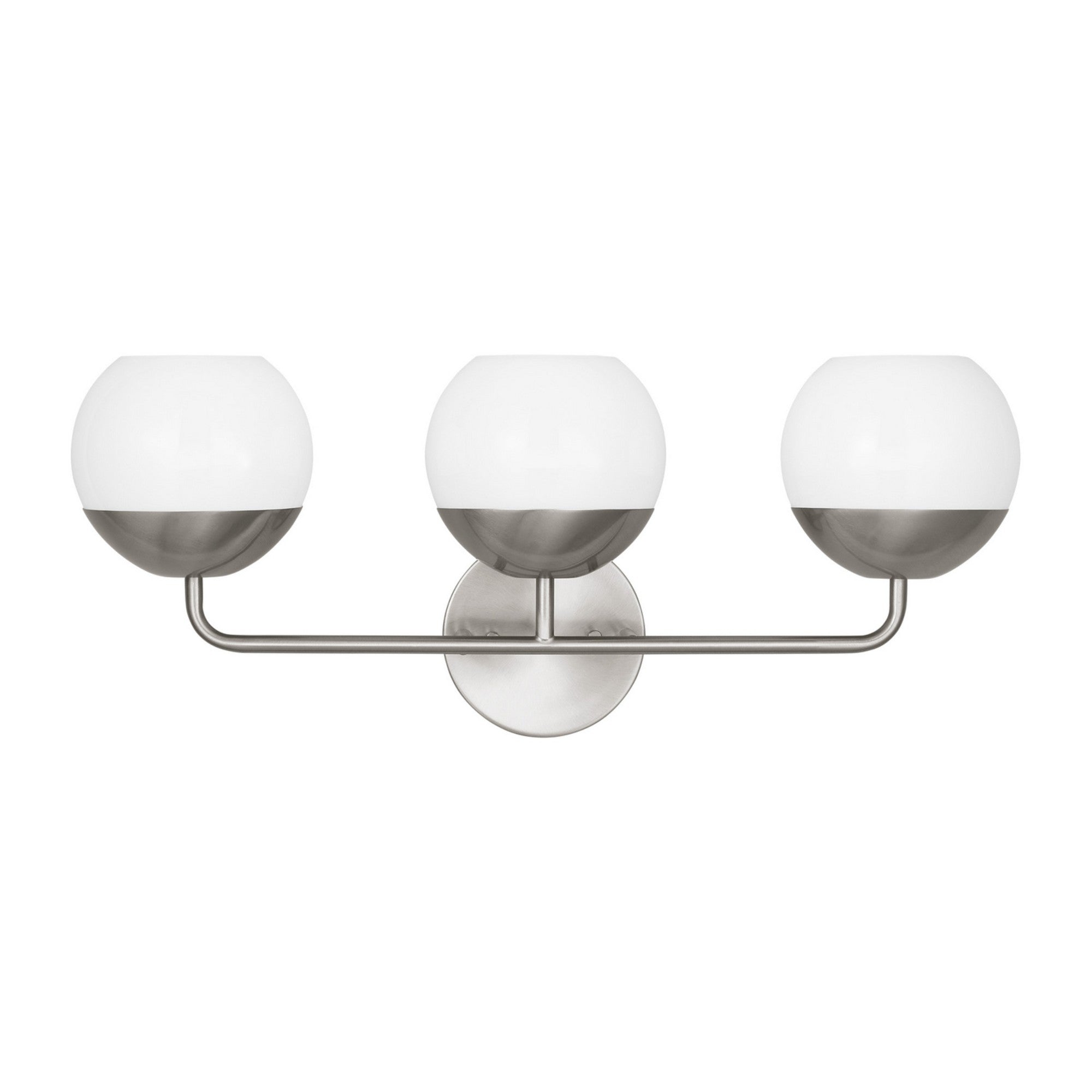 Alvin 24" 3-Light Bathroom Vanity, Brushed Nickel Finish - Bees Lighting