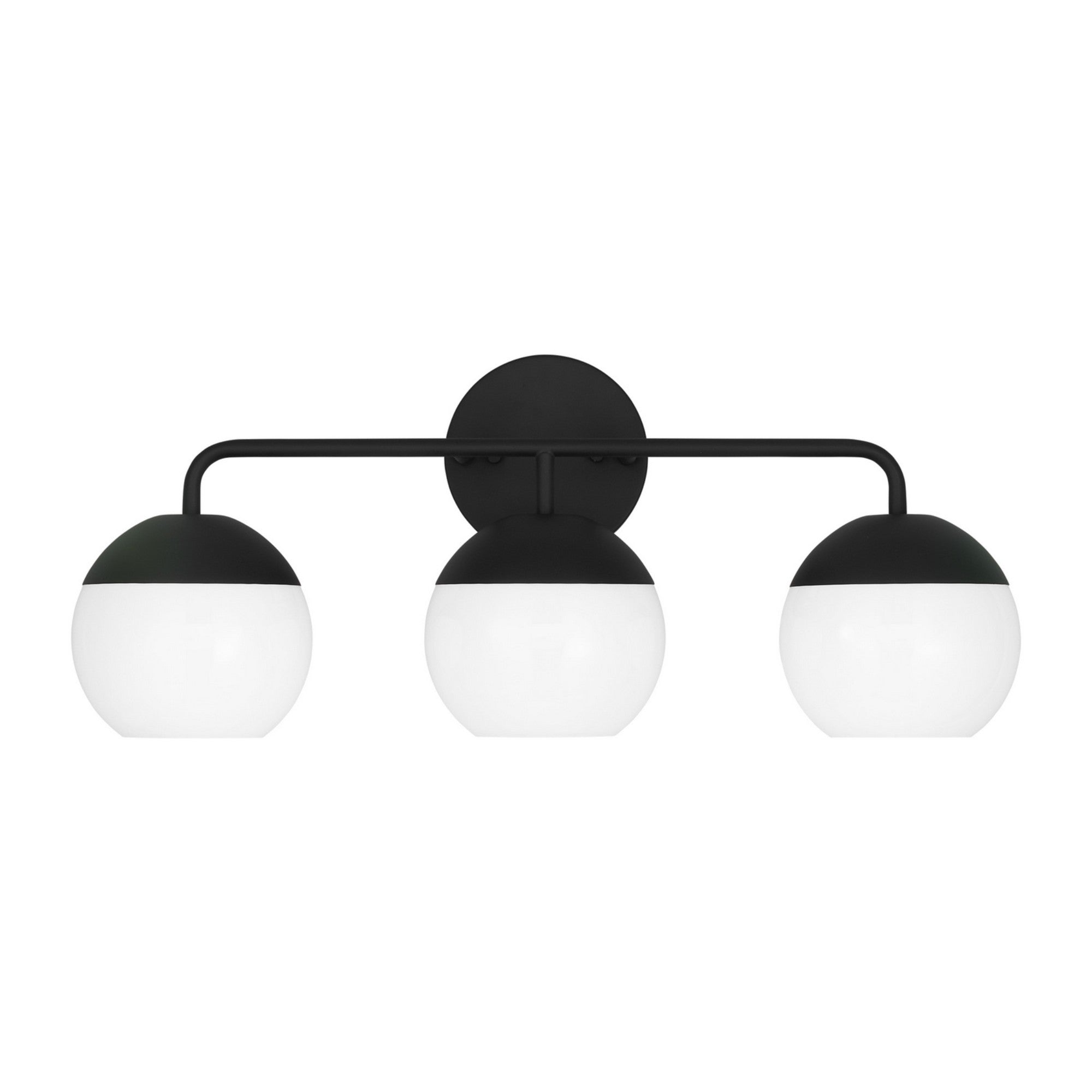 Alvin 24" 3-Light LED Bathroom Vanity, Midnight Black Finish - Bees Lighting
