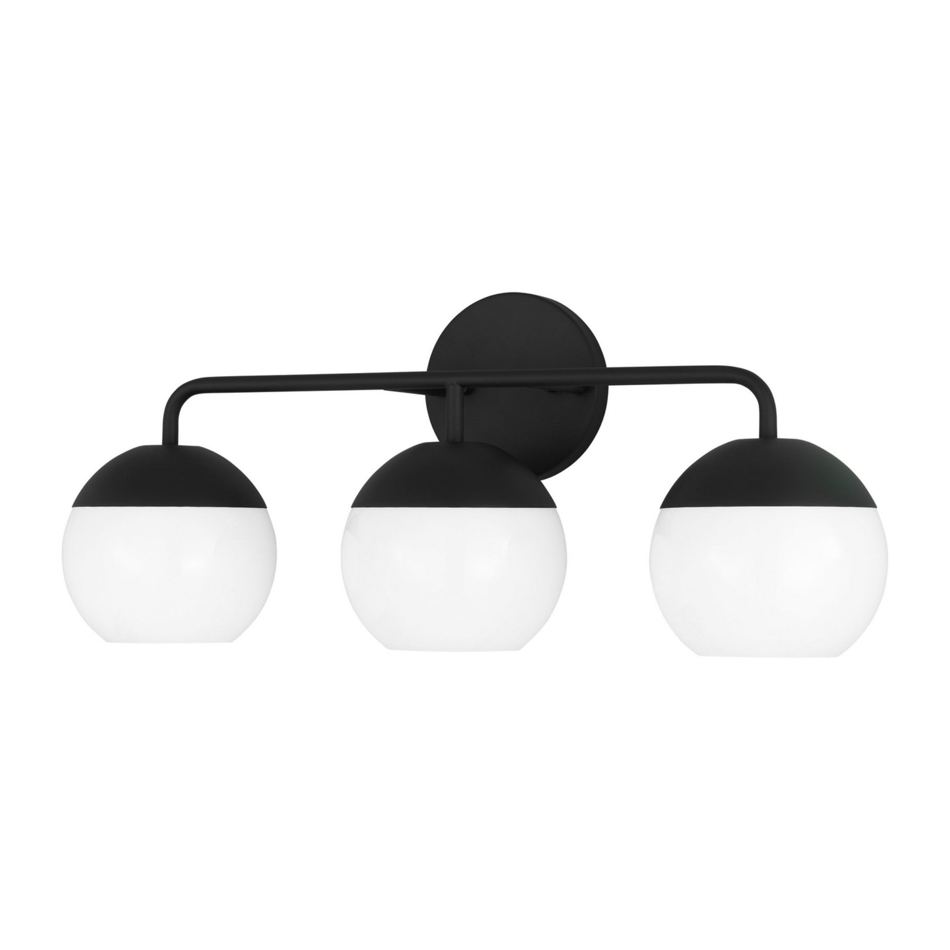 Alvin 24" 3-Light LED Bathroom Vanity, Midnight Black Finish - Bees Lighting
