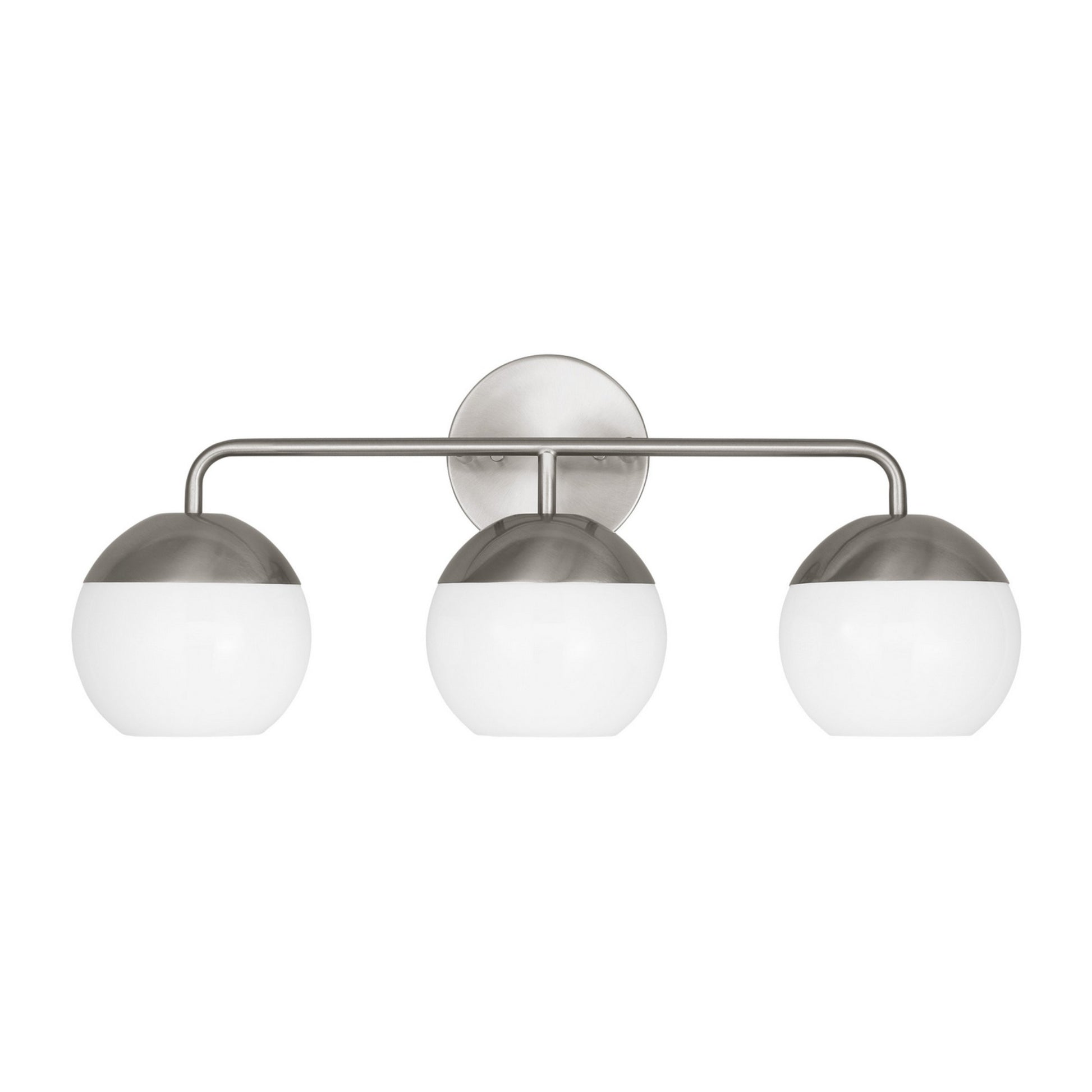 Alvin 24" 3-Light LED Bathroom Vanity, Brushed Nickel Finish - Bees Lighting