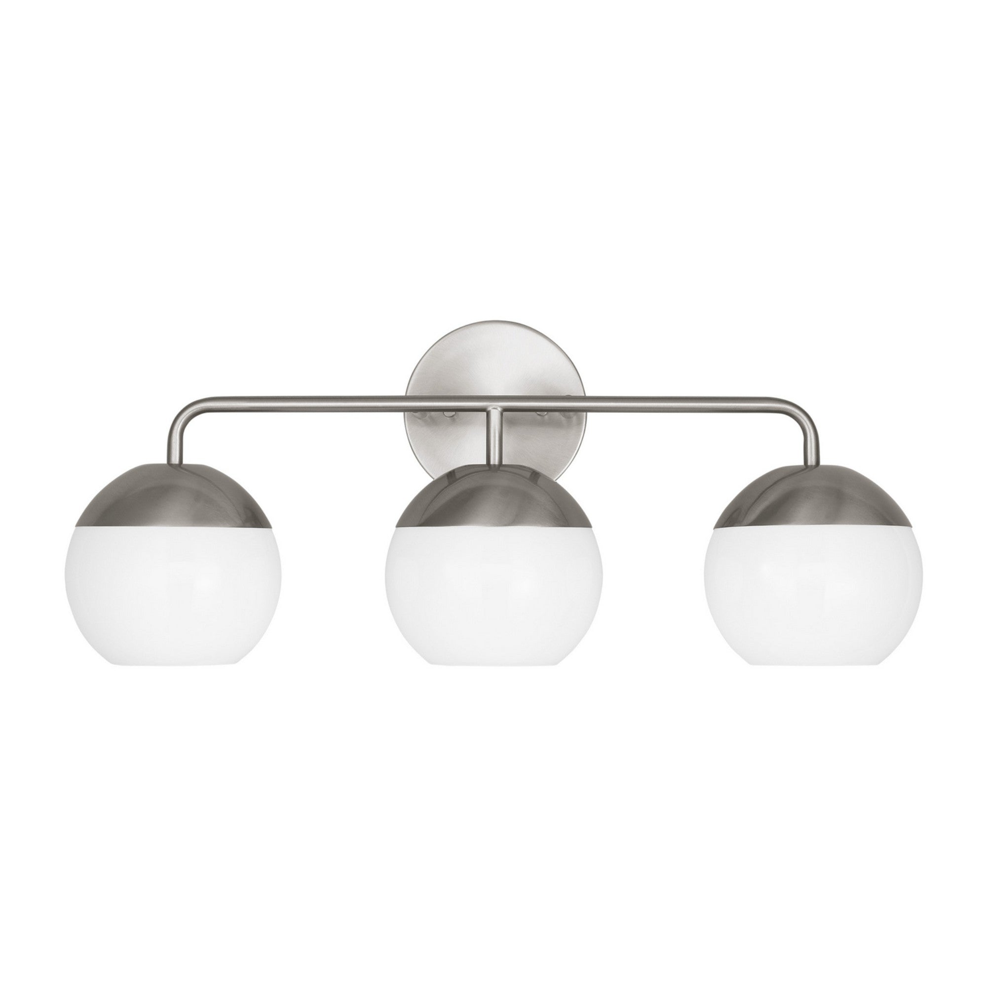 Alvin 24" 3-Light LED Bathroom Vanity, Brushed Nickel Finish - Bees Lighting