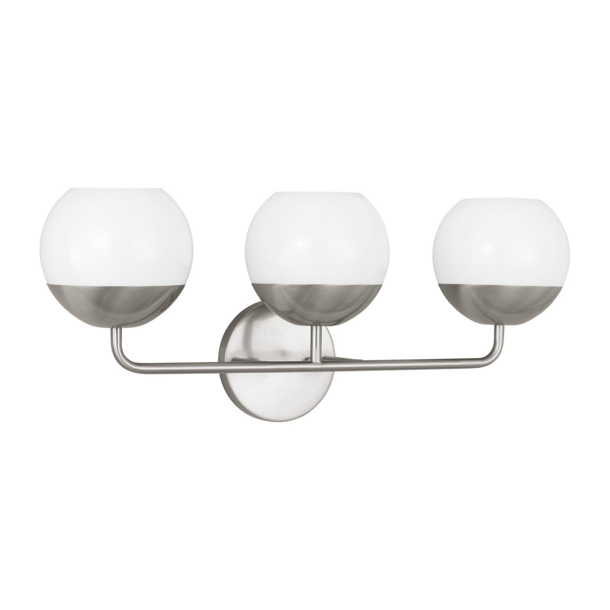 Alvin 24" 3-Light LED Bathroom Vanity, Brushed Nickel Finish - Bees Lighting