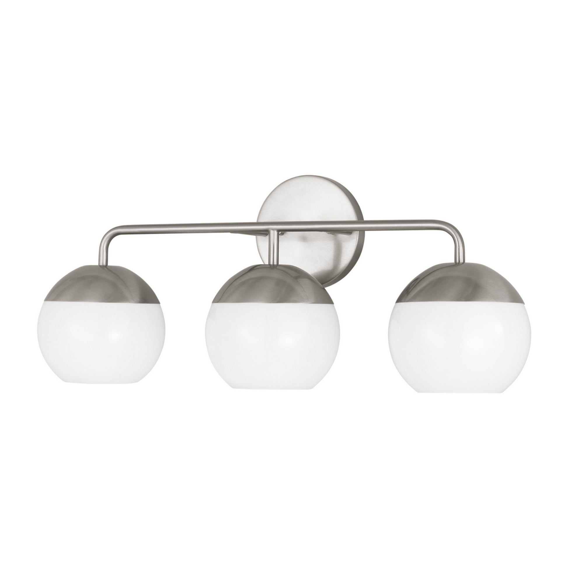 Alvin 24" 3-Light LED Bathroom Vanity, Brushed Nickel Finish - Bees Lighting