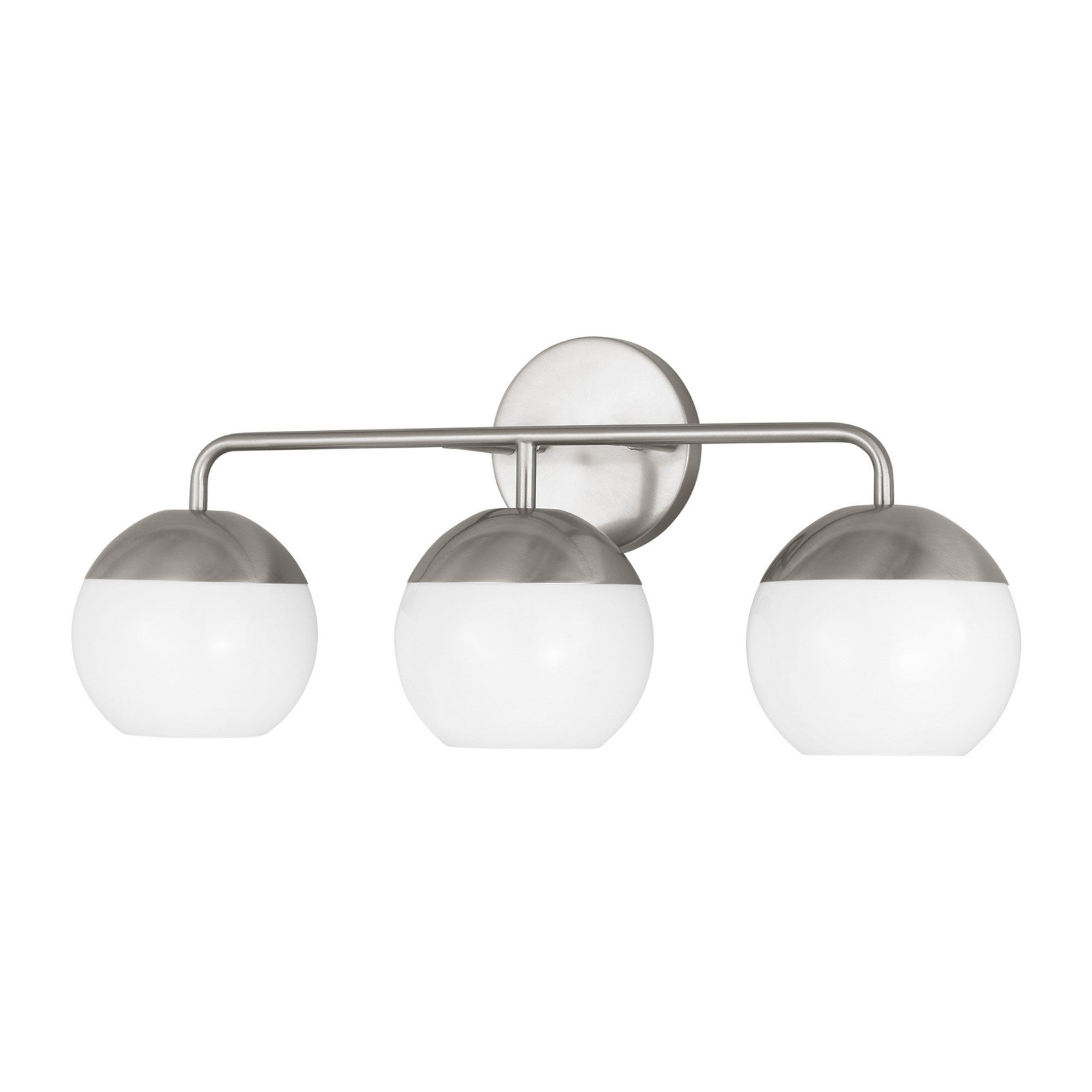 Alvin 24" 3-Light LED Bathroom Vanity, Brushed Nickel Finish - Bees Lighting
