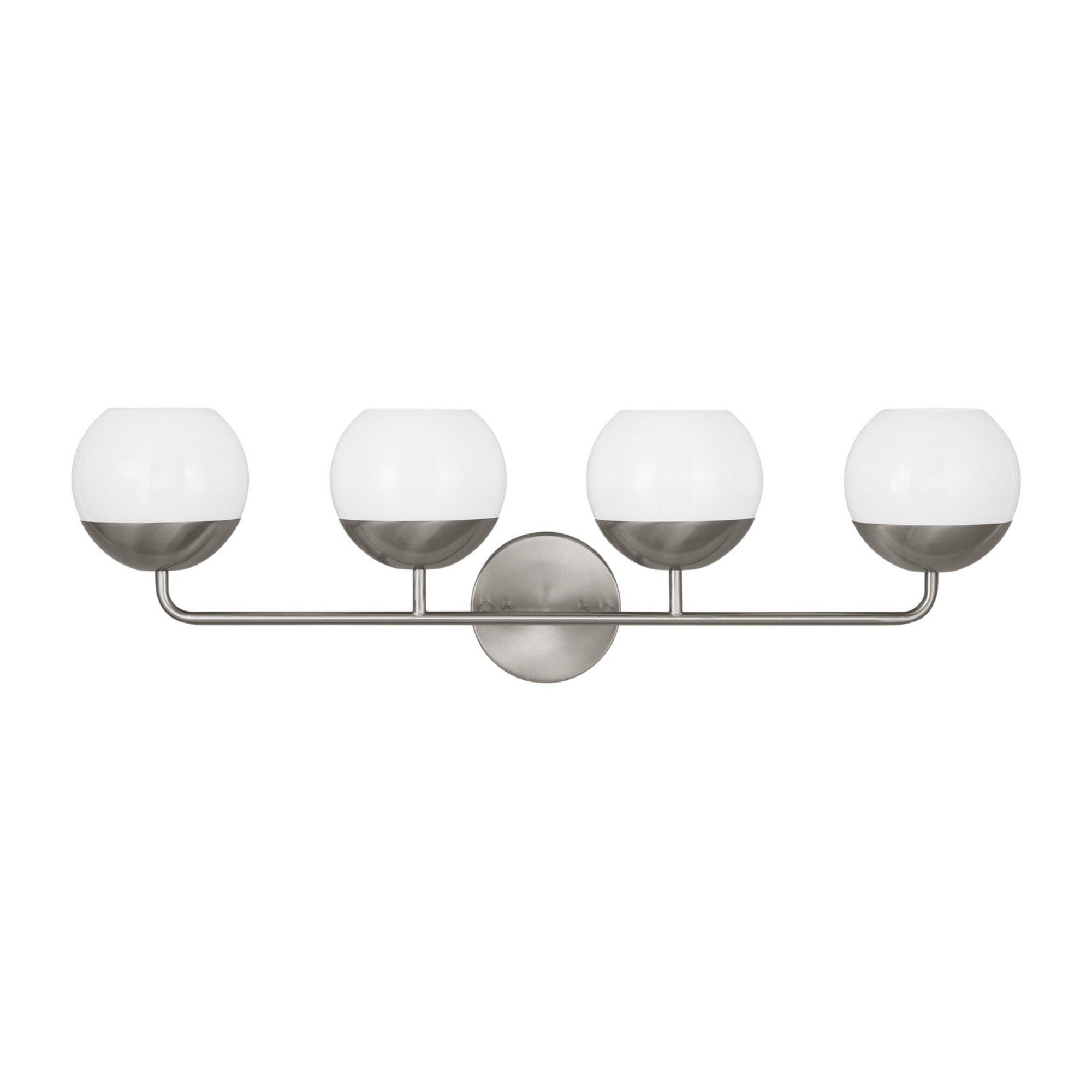 Alvin 33" 4-Light Bathroom Vanity, Brushed Nickel Finish - Bees Lighting