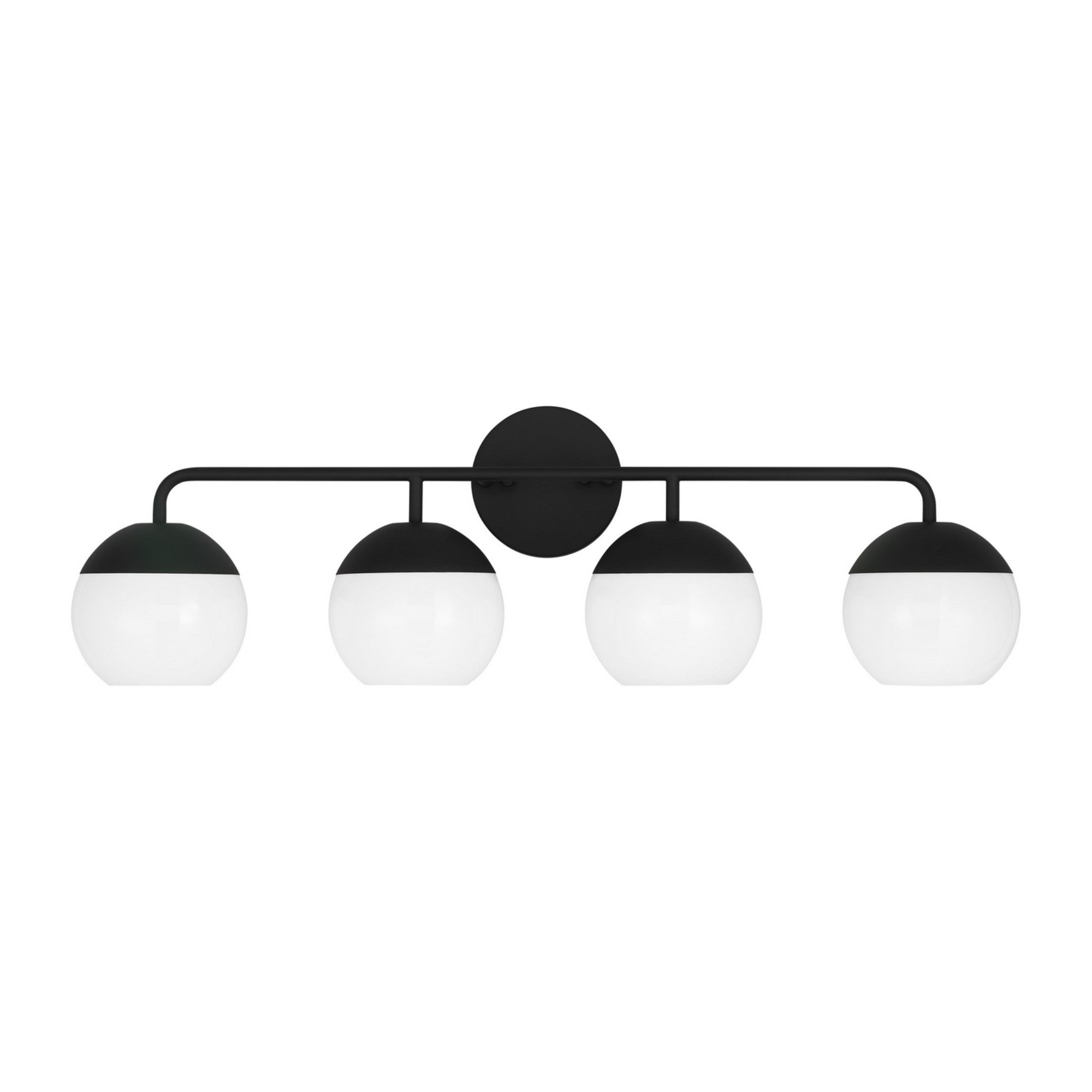 Alvin 33" 4-Light LED Bathroom Vanity, Midnight Black Finish - Bees Lighting