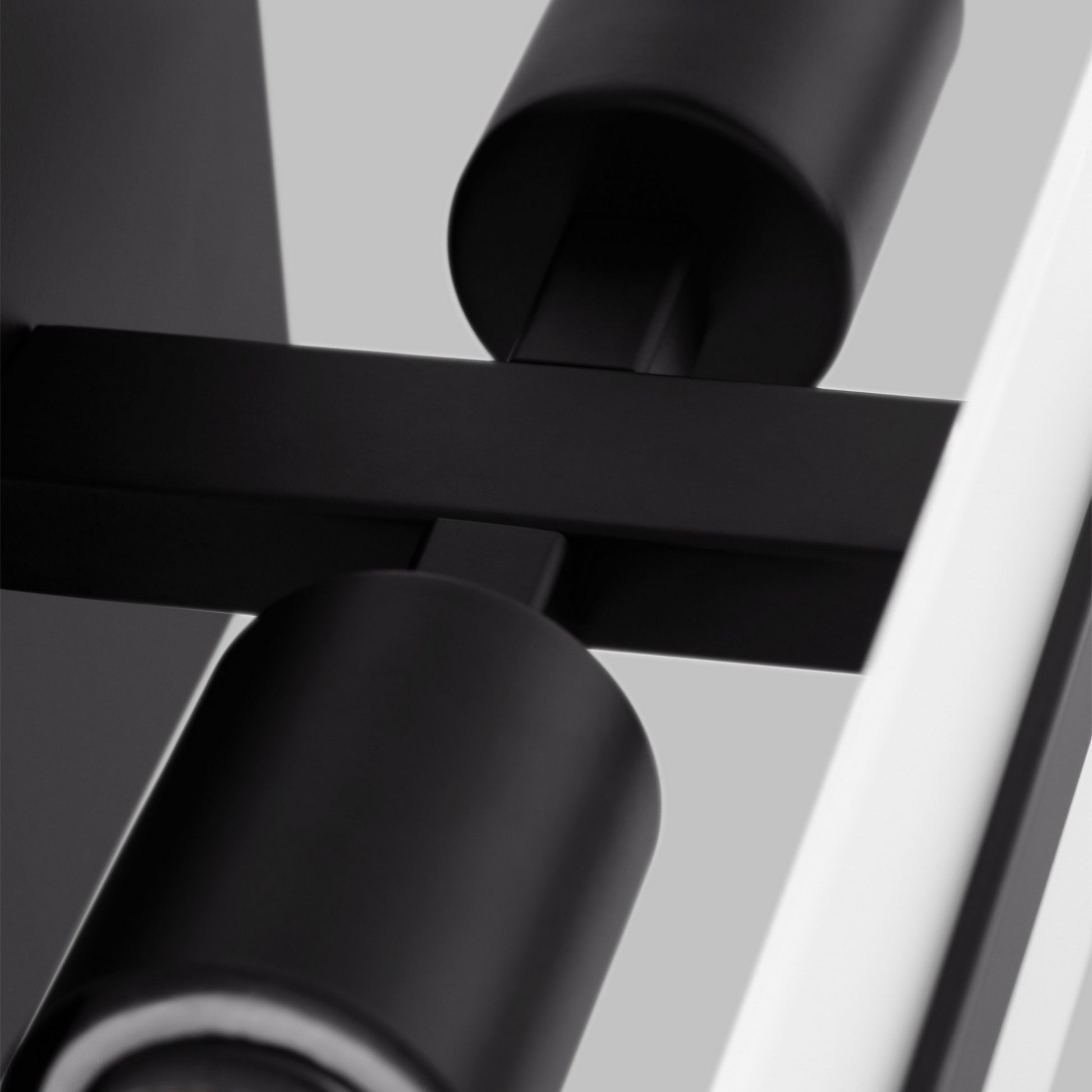 Dex 24" Medium 2-Light Bathroom Vanity, Midnight Black Finish - Bees Lighting