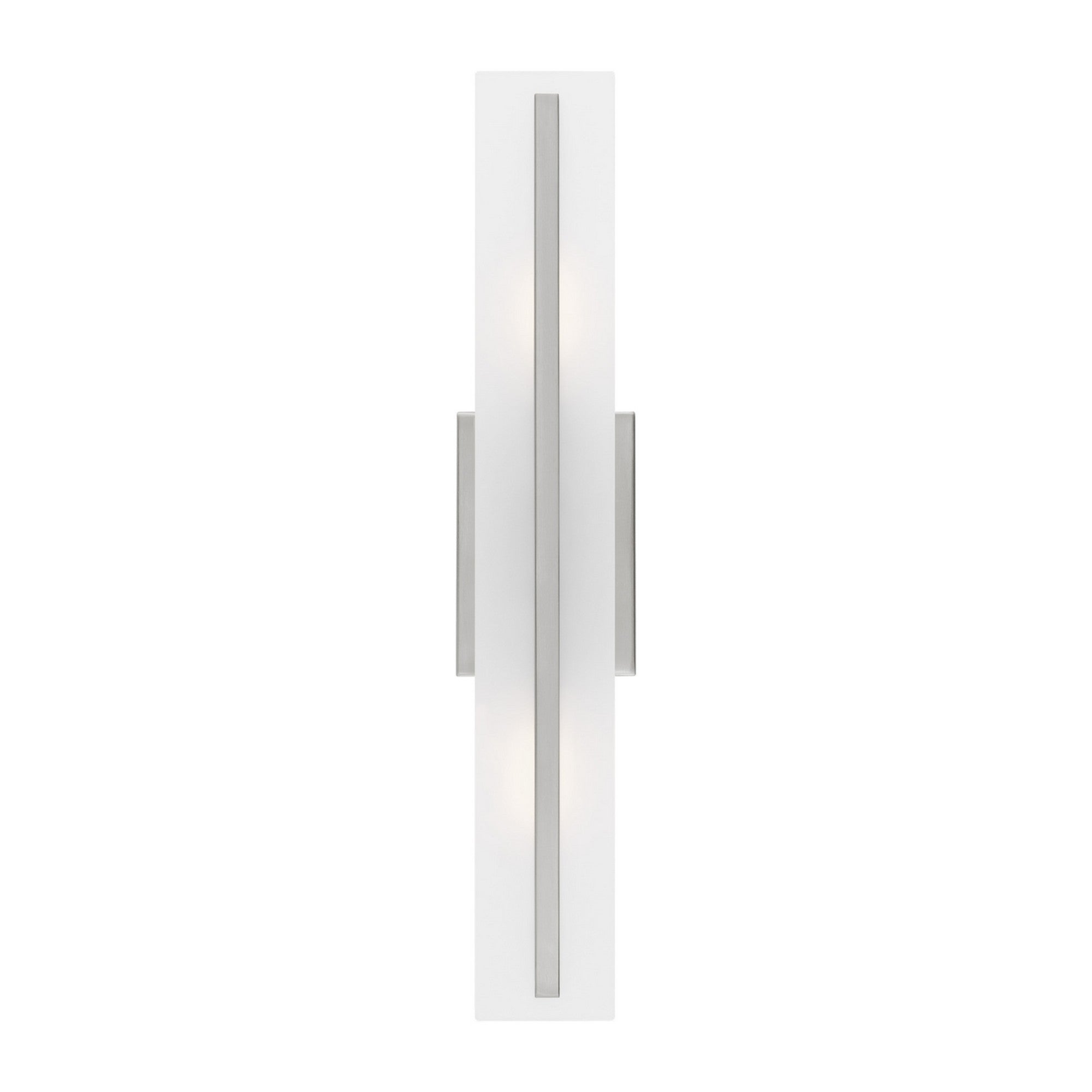 Dex 24" Medium 2-Light Bathroom Vanity, Brushed Nickel Finish - Bees Lighting
