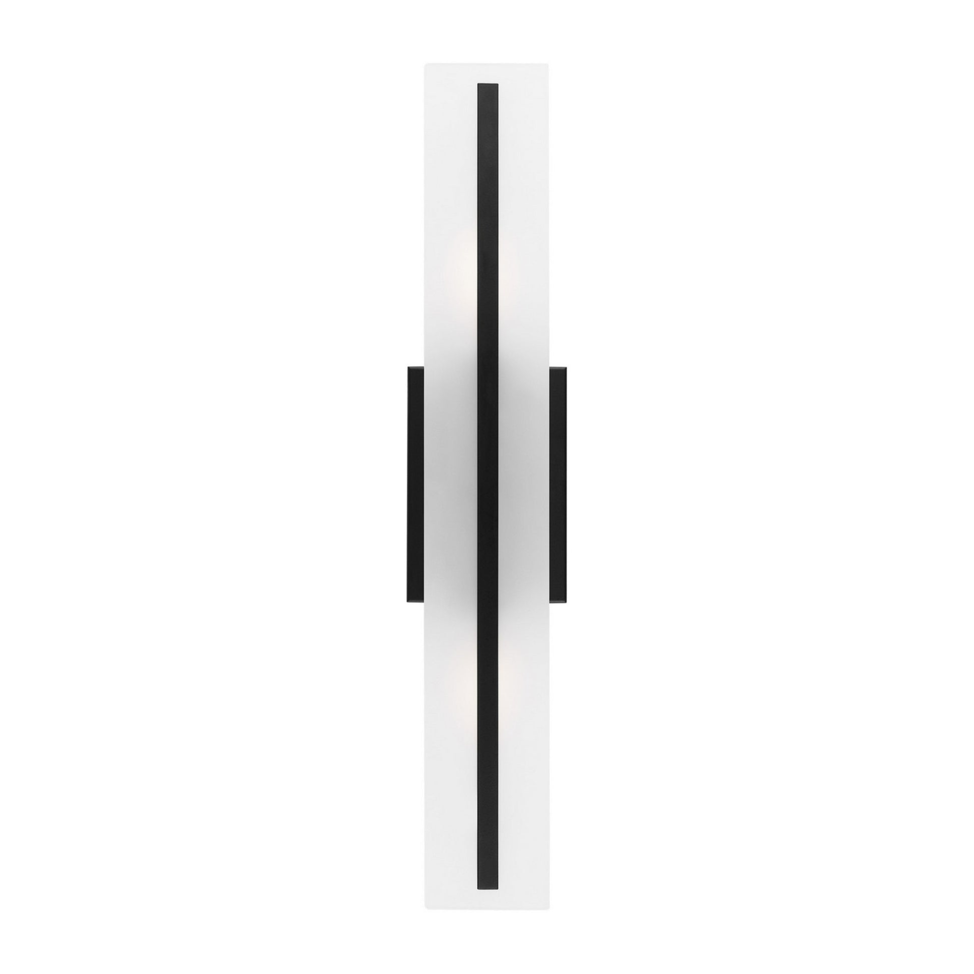 Dex 24" Medium 2-Light LED Bathroom Vanity, Midnight Black Finish - Bees Lighting
