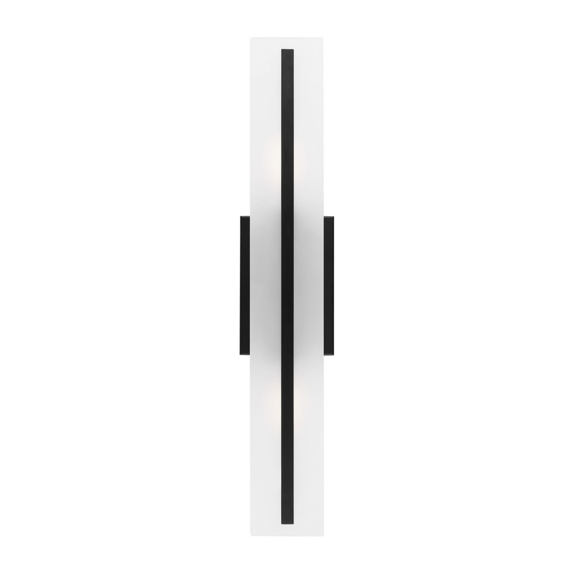 Dex 24" Medium 2-Light LED Bathroom Vanity, Midnight Black Finish - Bees Lighting