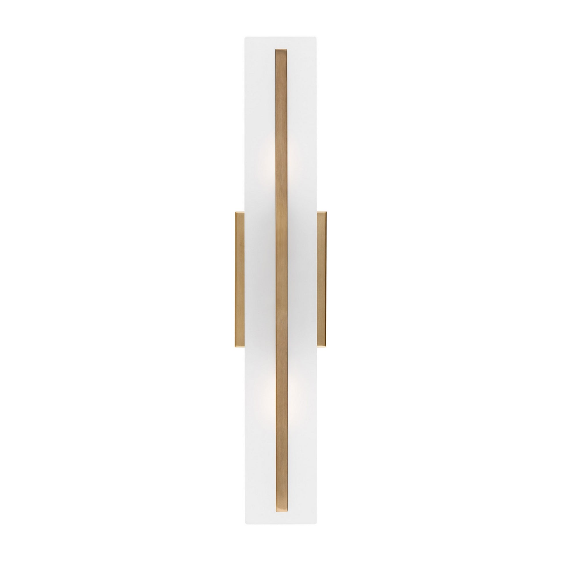 Dex 24" Medium 2-Light LED Bathroom Vanity, Satin Brass Finish - Bees Lighting