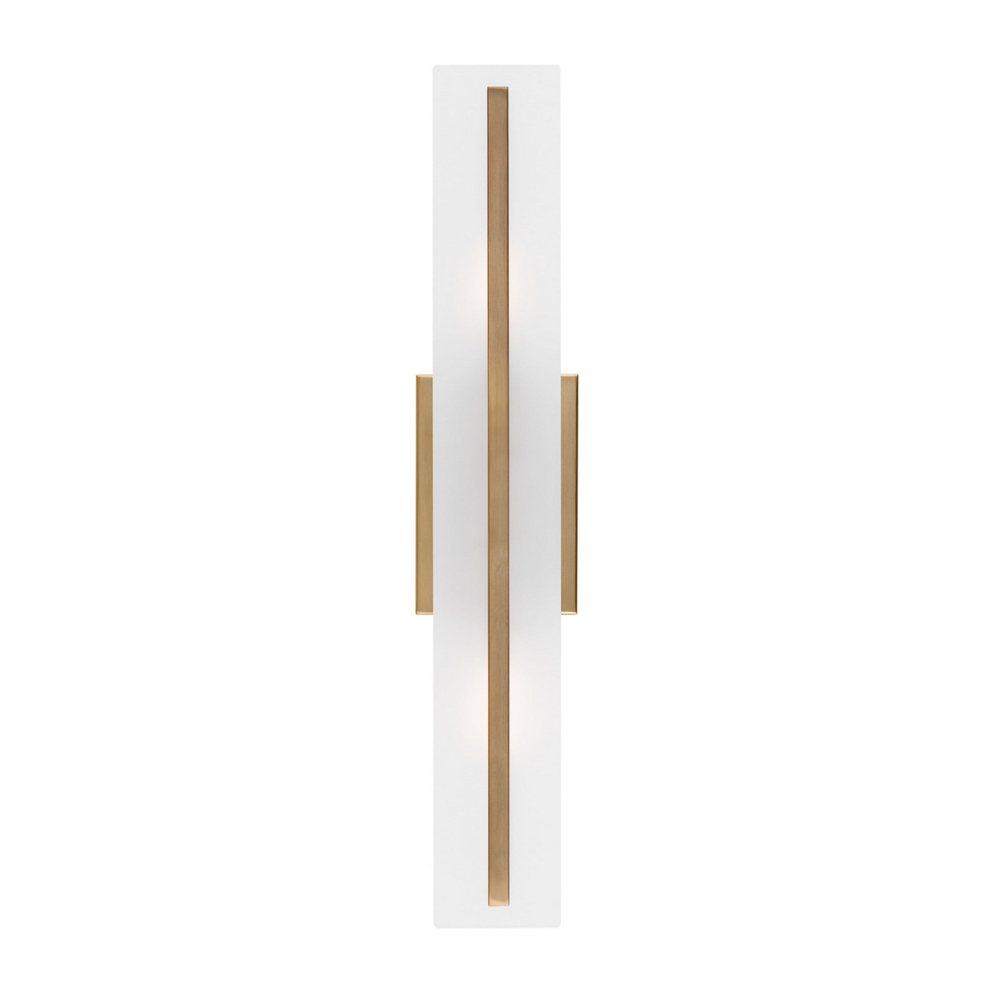 Dex 24" Medium 2-Light LED Bathroom Vanity, Satin Brass Finish - Bees Lighting