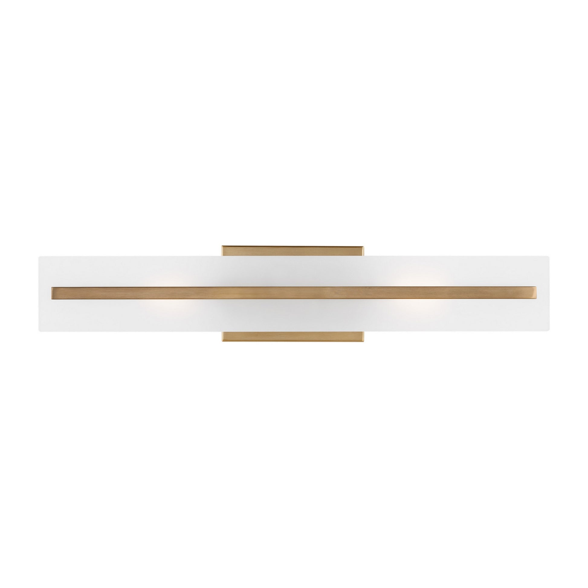 Dex 24" Medium 2-Light LED Bathroom Vanity, Satin Brass Finish - Bees Lighting