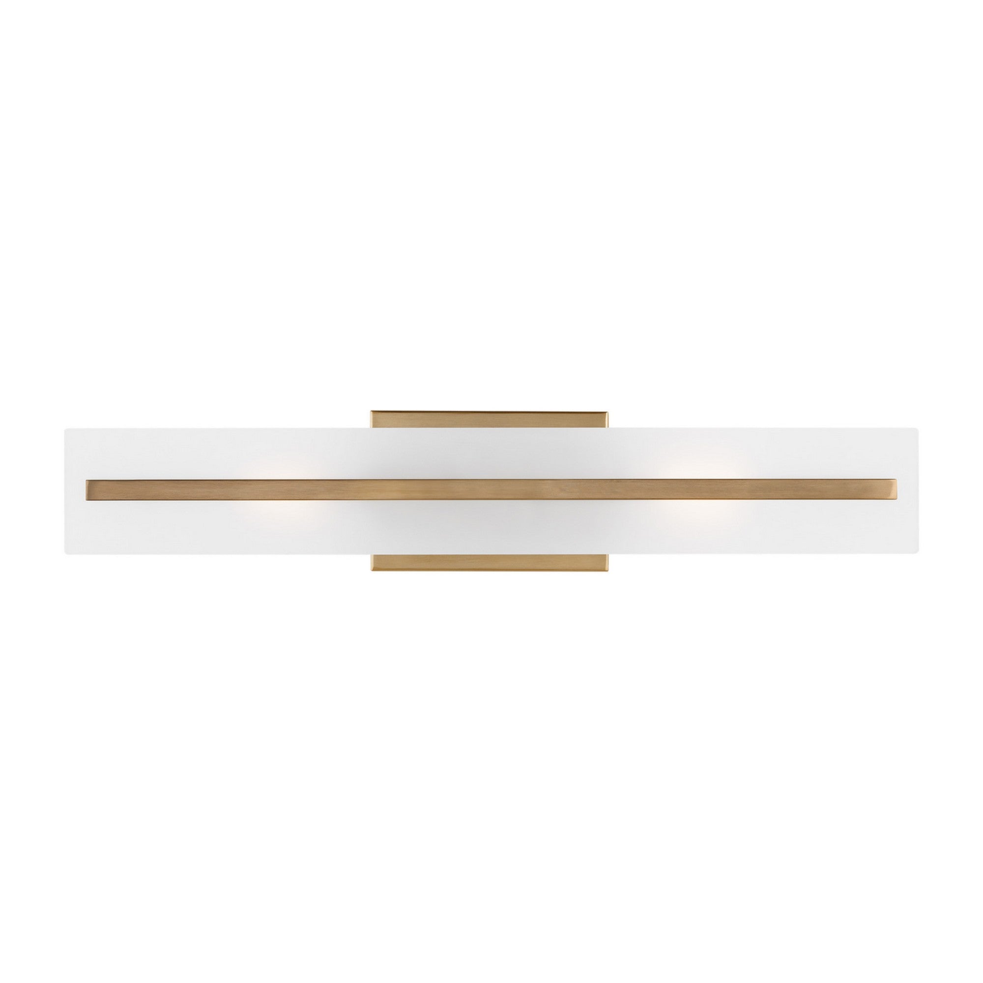 Dex 24" Medium 2-Light LED Bathroom Vanity, Satin Brass Finish - Bees Lighting