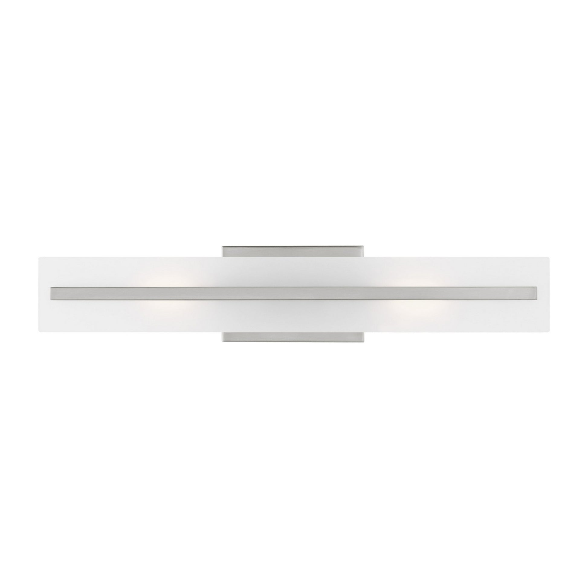 Dex 24" Medium 2-Light LED Bathroom Vanity, Brushed Nickel Finish - Bees Lighting