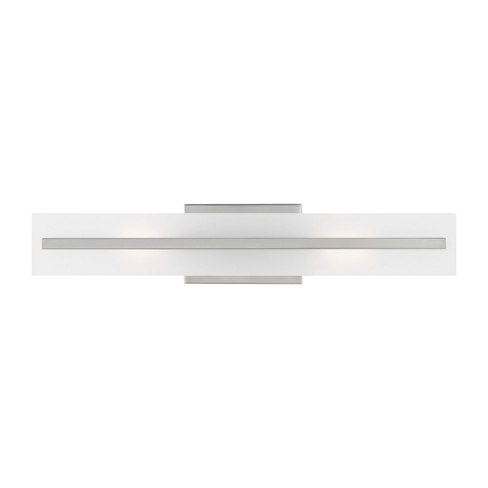 Dex 24" Medium 2-Light LED Bathroom Vanity, Brushed Nickel Finish - Bees Lighting