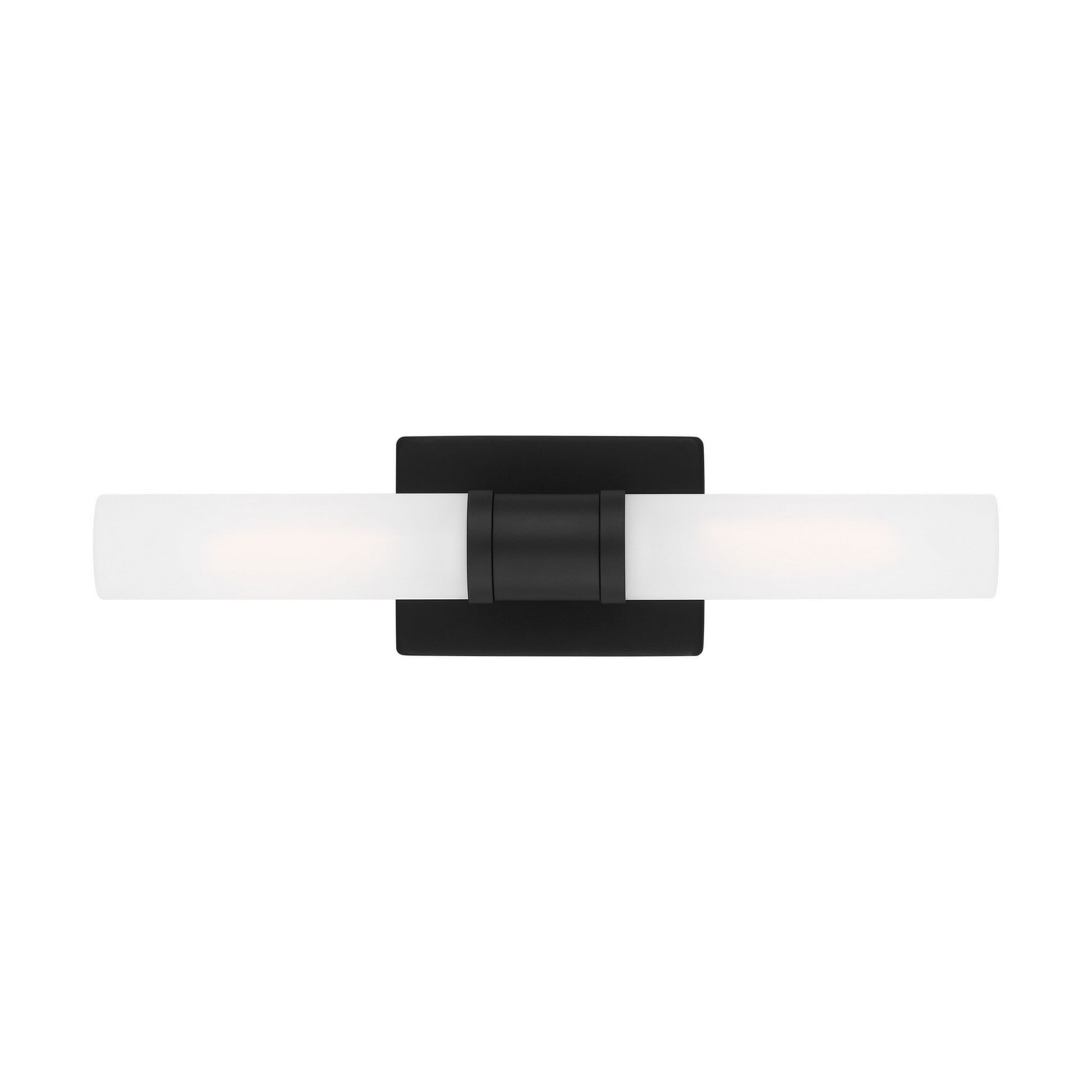 Keaton 20" Medium 2-Light Bathroom Vanity, Midnight Black Finish - Bees Lighting