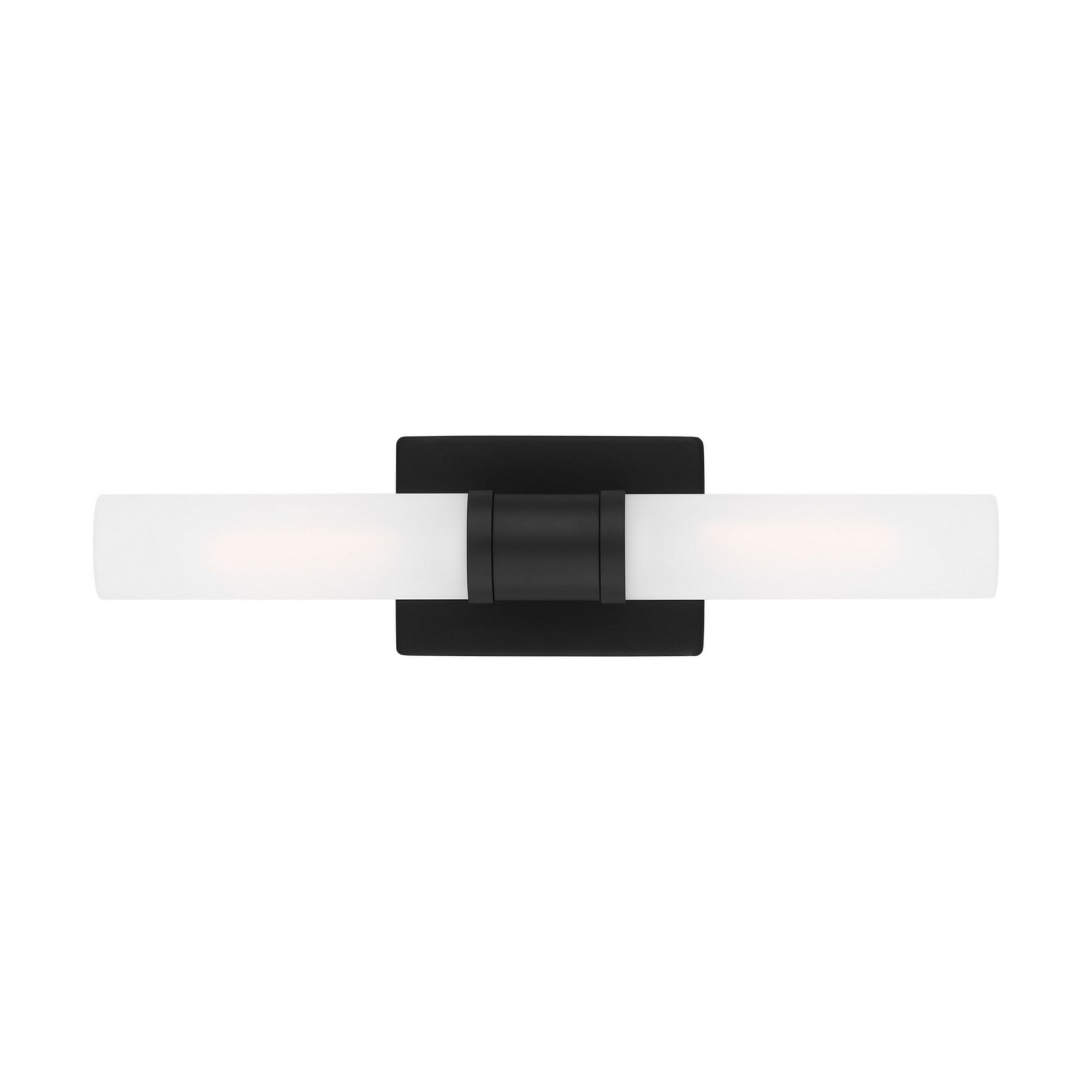 Keaton 20" Medium 2-Light Bathroom Vanity, Midnight Black Finish - Bees Lighting
