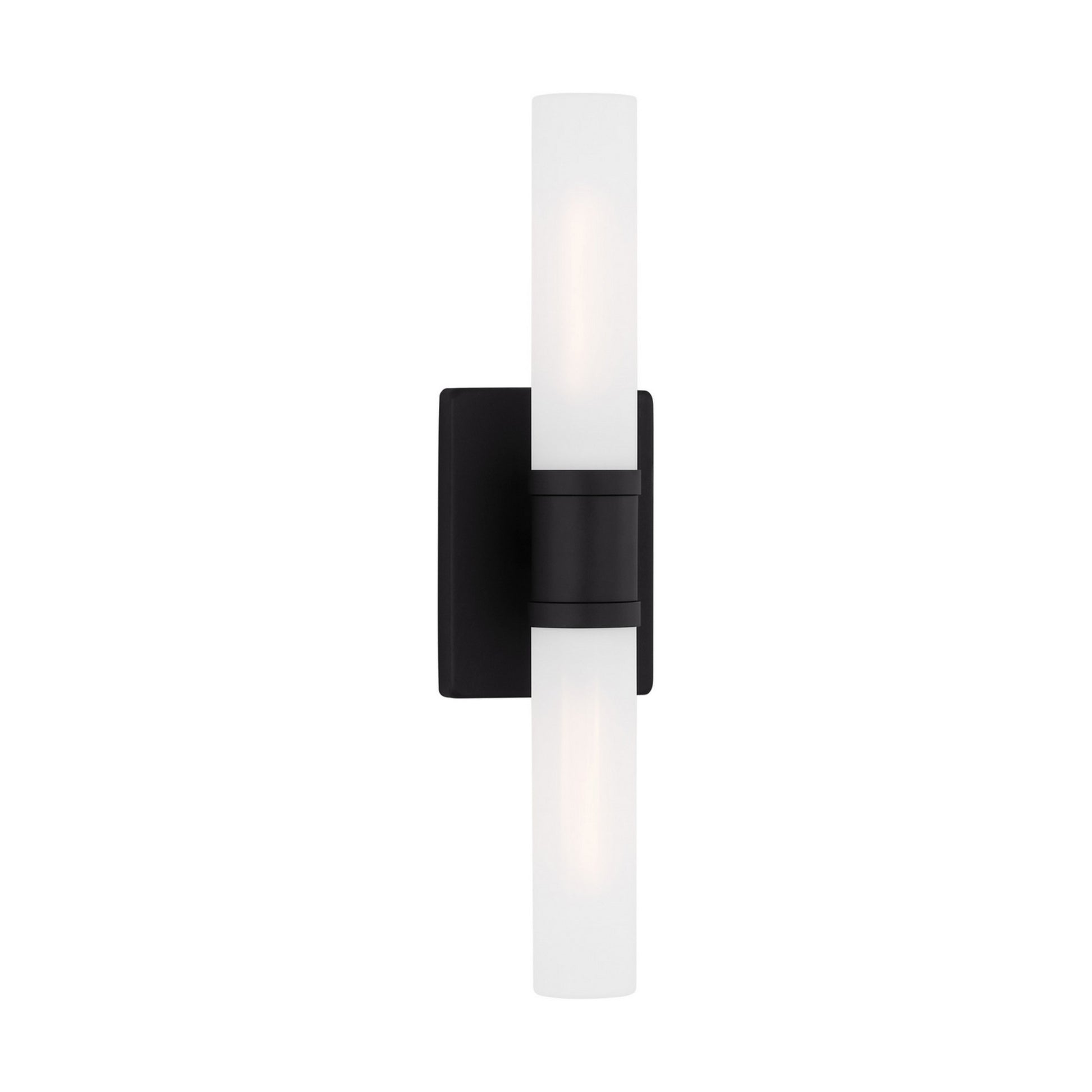 Keaton 20" Medium 2-Light Bathroom Vanity, Midnight Black Finish - Bees Lighting