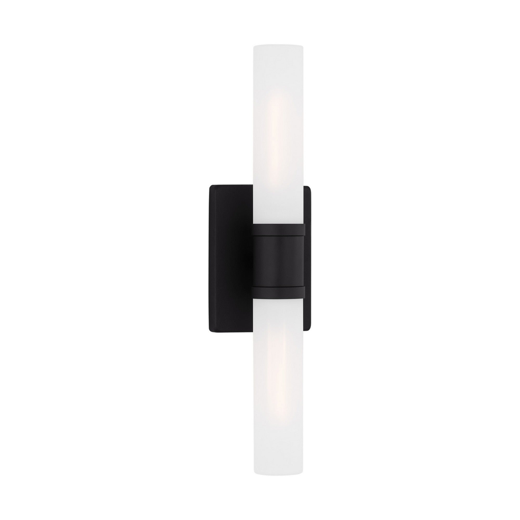 Keaton 20" Medium 2-Light Bathroom Vanity, Midnight Black Finish - Bees Lighting