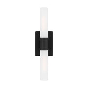Keaton 20" Medium 2-Light Bathroom Vanity, Midnight Black Finish - Bees Lighting
