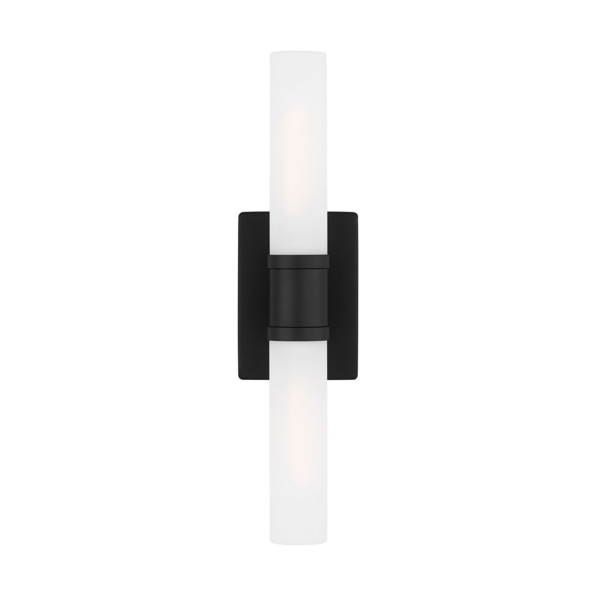Keaton 20" Medium 2-Light Bathroom Vanity, Midnight Black Finish - Bees Lighting