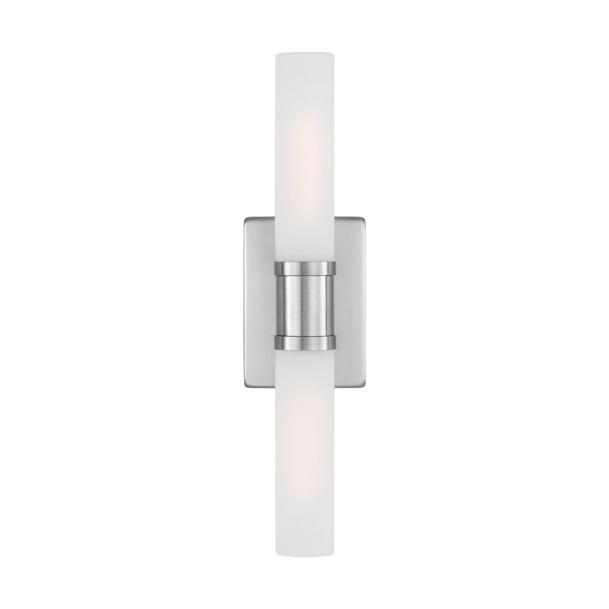 Keaton 20" Medium 2-Light Bathroom Vanity, Brushed Nickel Finish - Bees Lighting