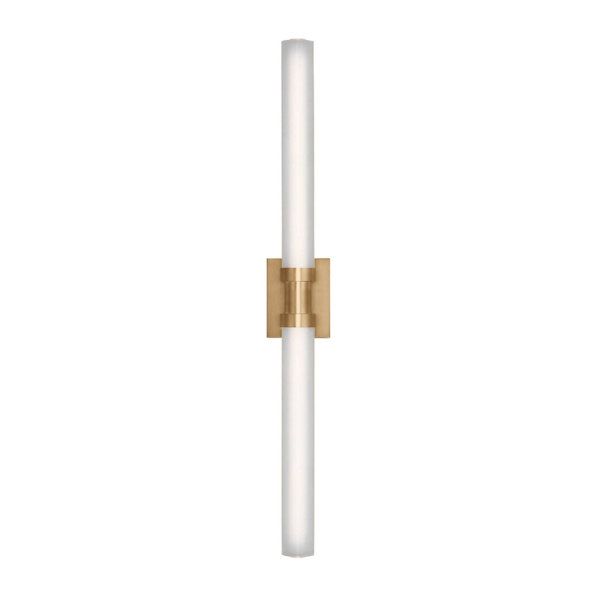Kiel 38" Large LED Vanity Light, Satin Brass Finish - Bees Lighting