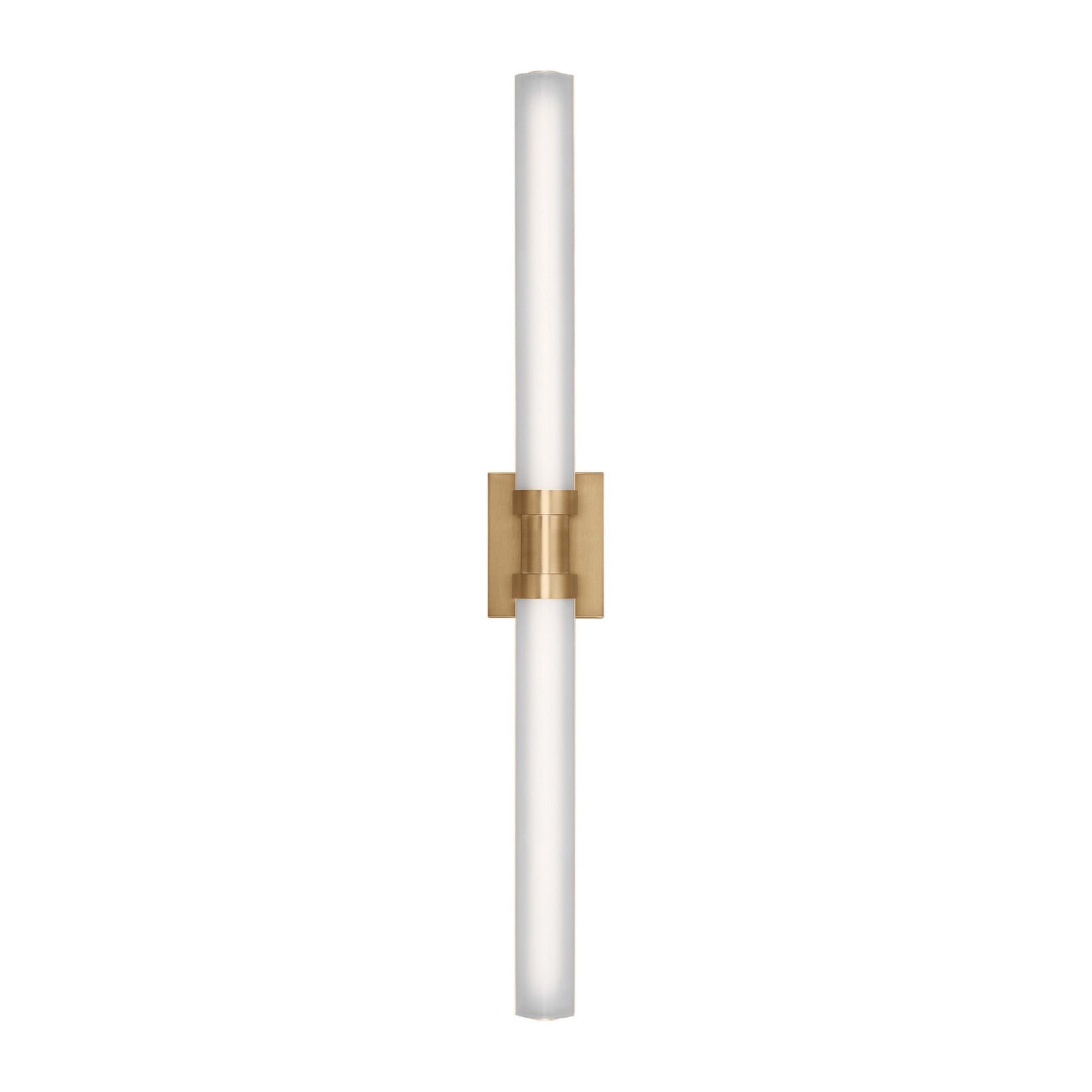 Kiel 38" Large LED Vanity Light, Satin Brass Finish - Bees Lighting