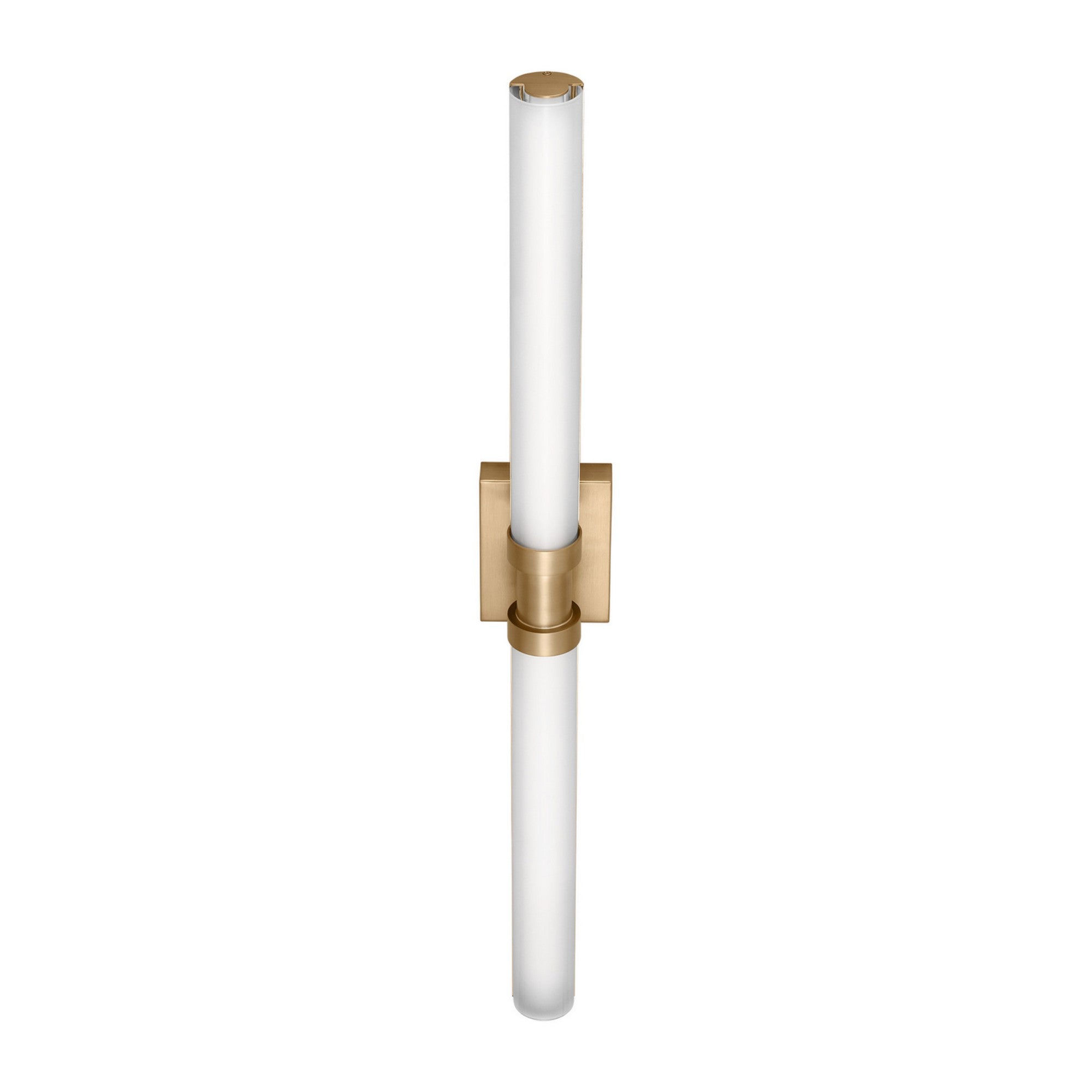 Kiel 38" Large LED Vanity Light, Satin Brass Finish - Bees Lighting