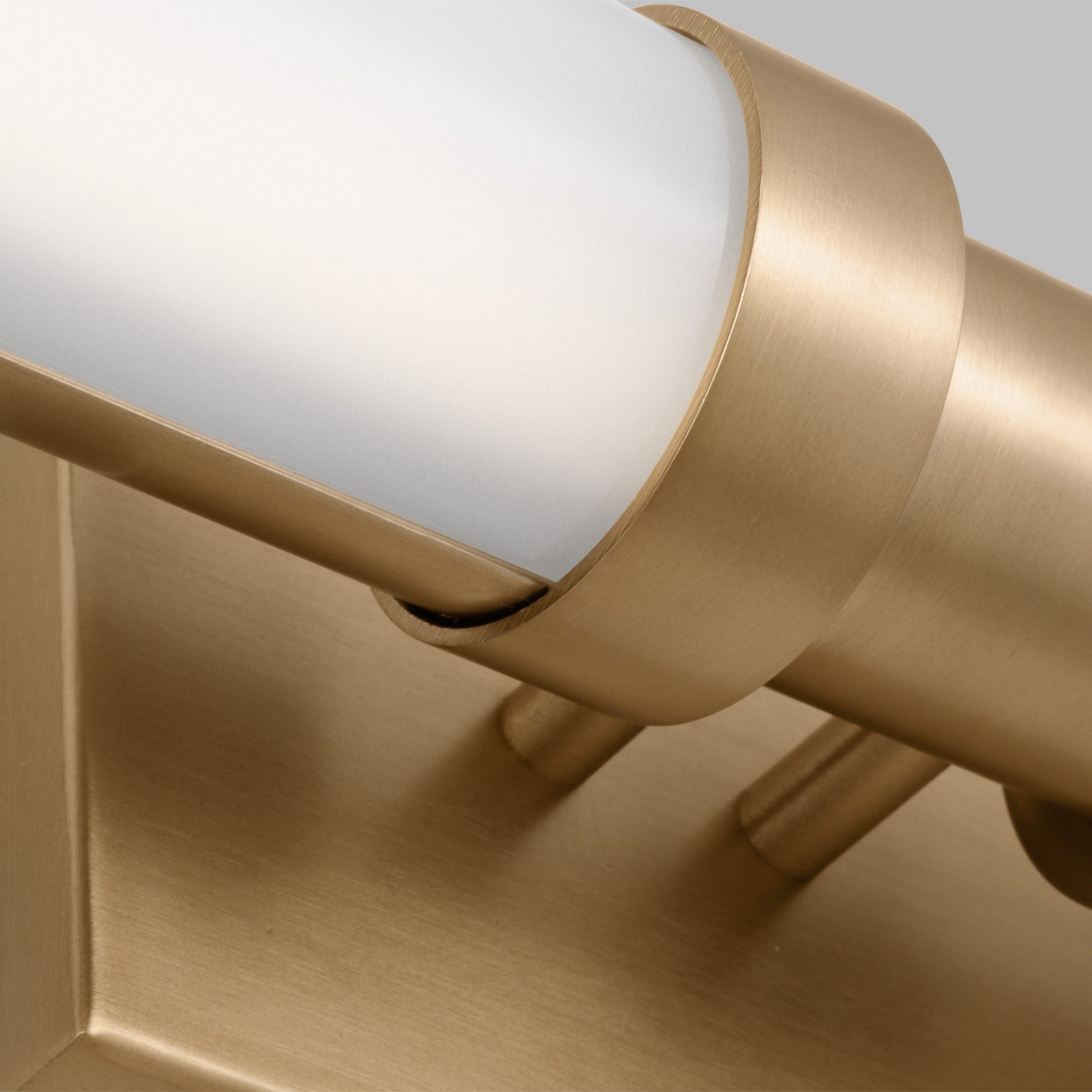Kiel 38" Large LED Vanity Light, Satin Brass Finish - Bees Lighting