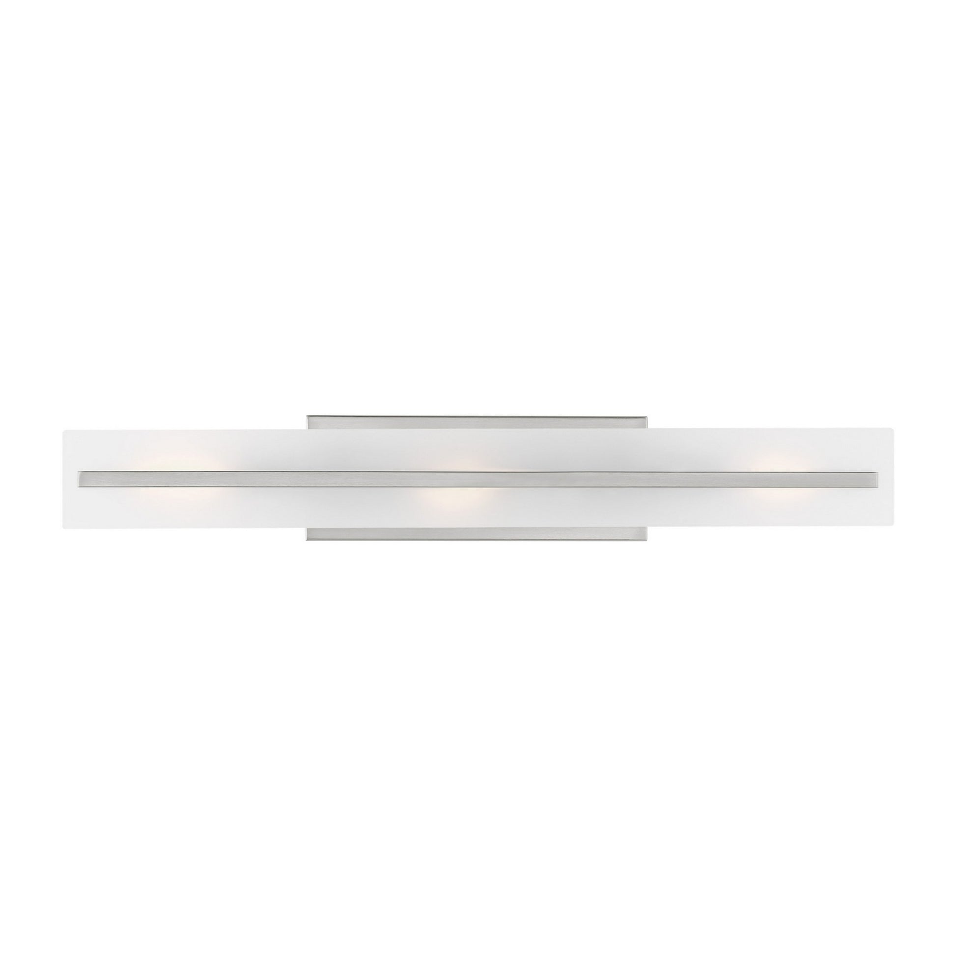Dex 30" Large 3-Light Bathroom Vanity, Brushed Nickel Finish - Bees Lighting