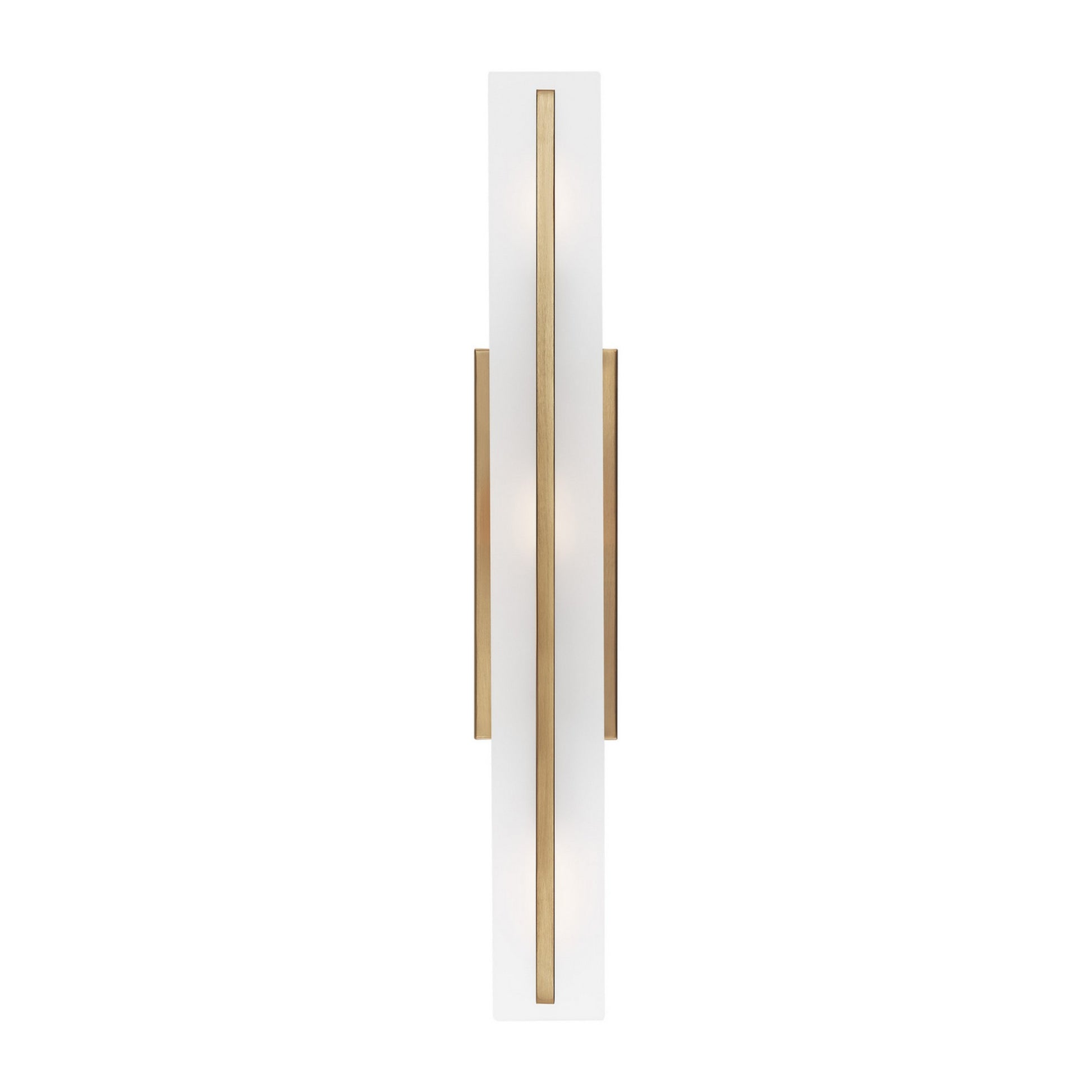 Dex 30" Large 3-Light LED Bathroom Vanity, Satin Brass Finish - Bees Lighting