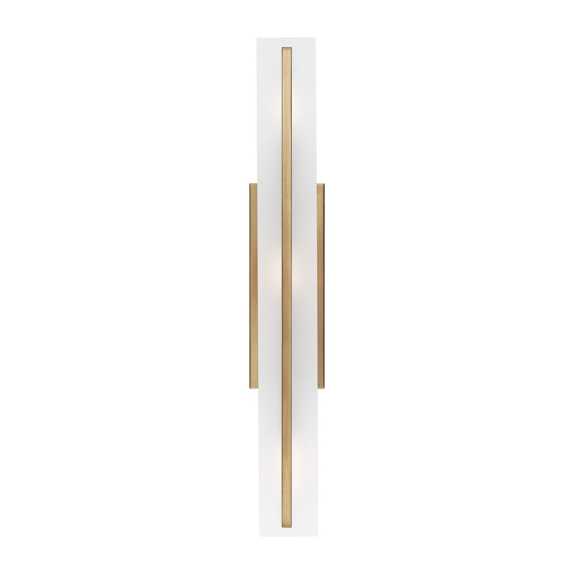 Dex 30" Large 3-Light LED Bathroom Vanity, Satin Brass Finish - Bees Lighting