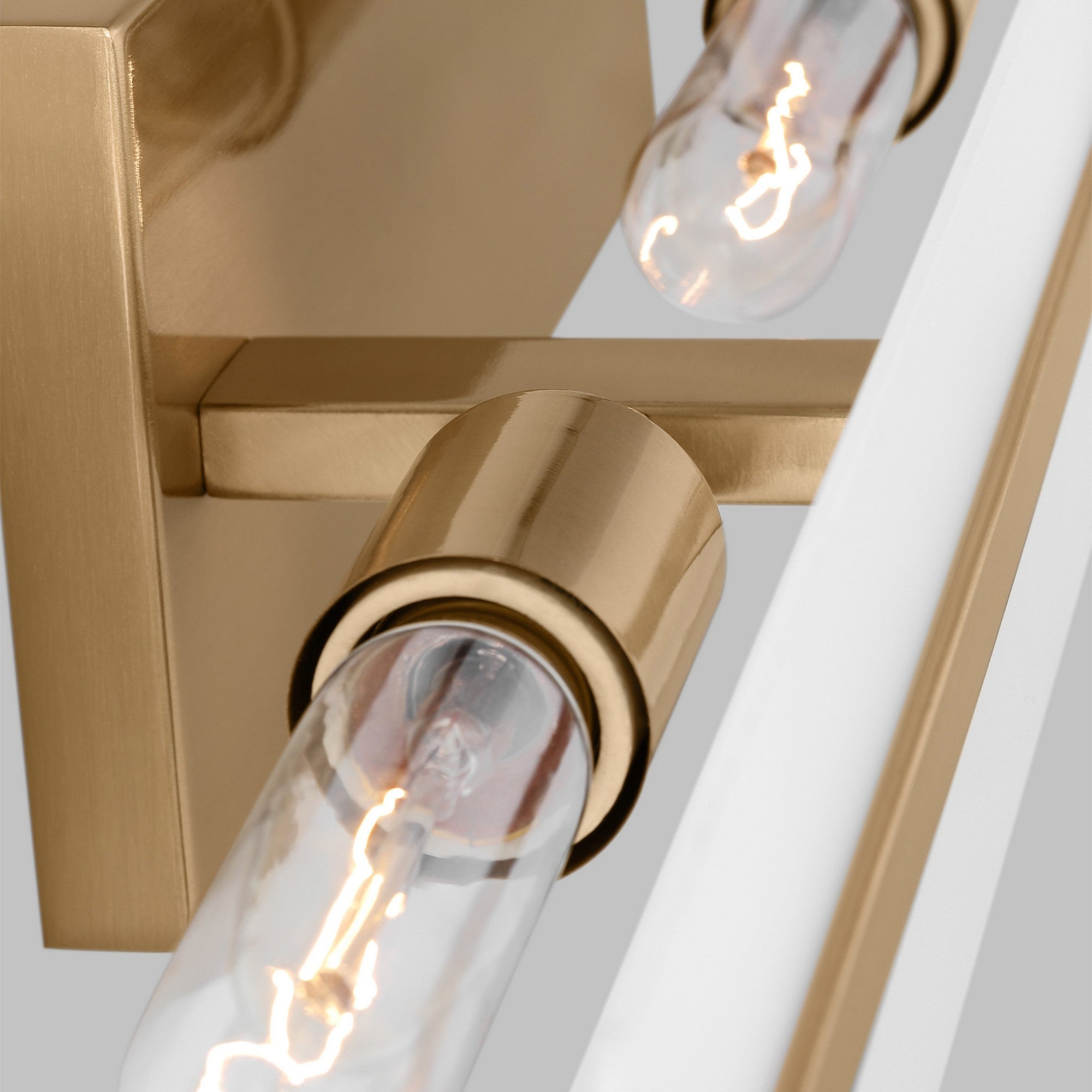 Dex 30" Large 3-Light LED Bathroom Vanity, Satin Brass Finish - Bees Lighting