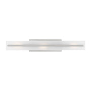 Dex 30" Large 3-Light LED Bathroom Vanity, Brushed Nickel Finish - Bees Lighting