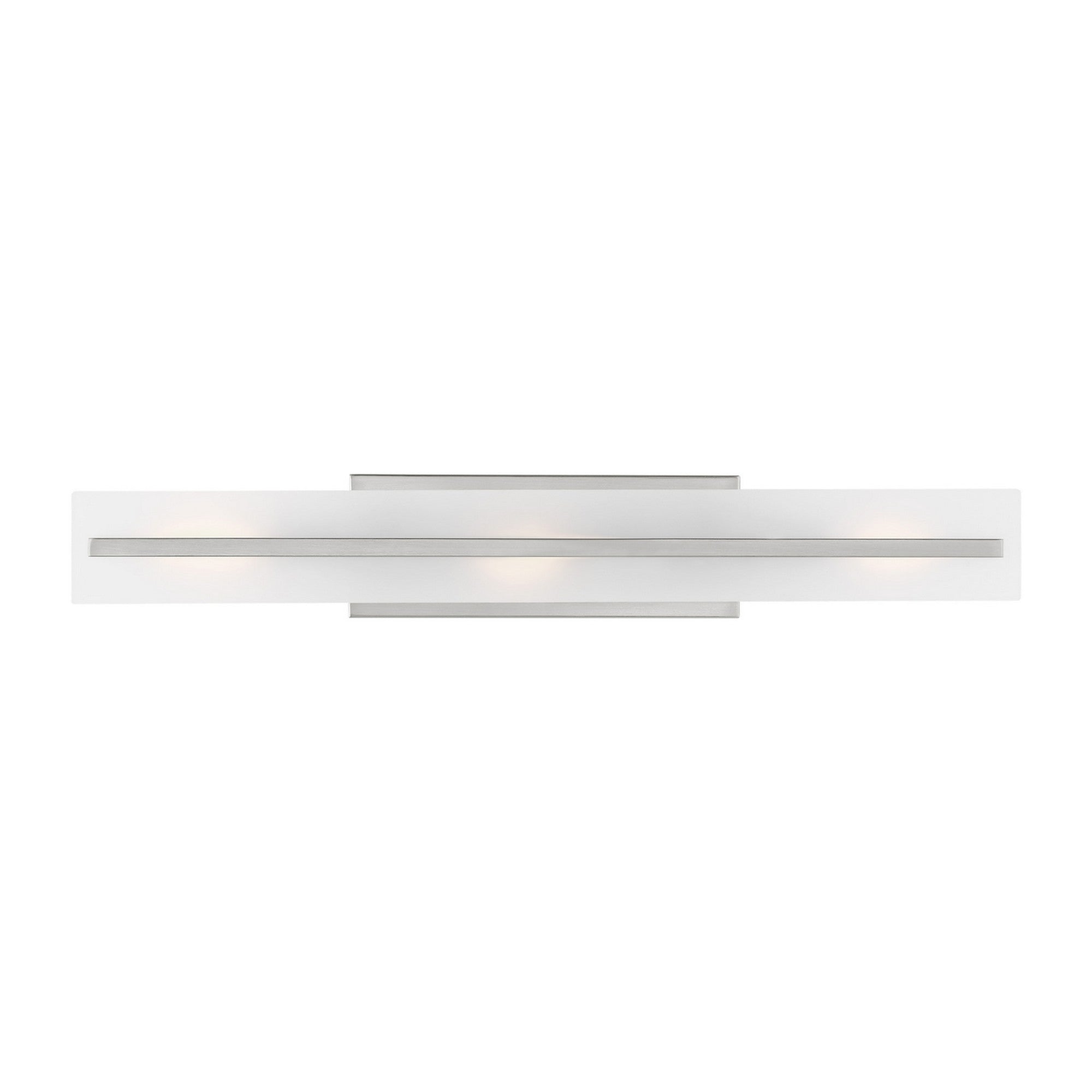 Dex 30" Large 3-Light LED Bathroom Vanity, Brushed Nickel Finish - Bees Lighting
