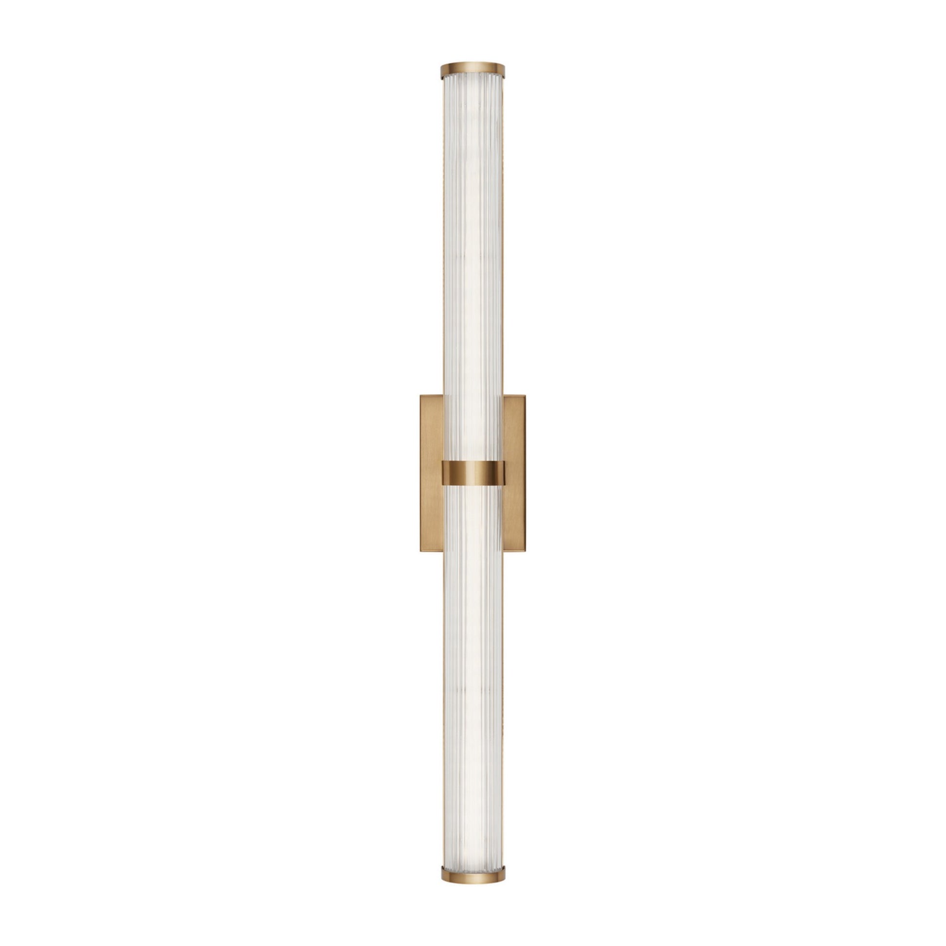 Syden 36" Large LED Wall/Bath Light, Satin Brass Finish - Bees Lighting