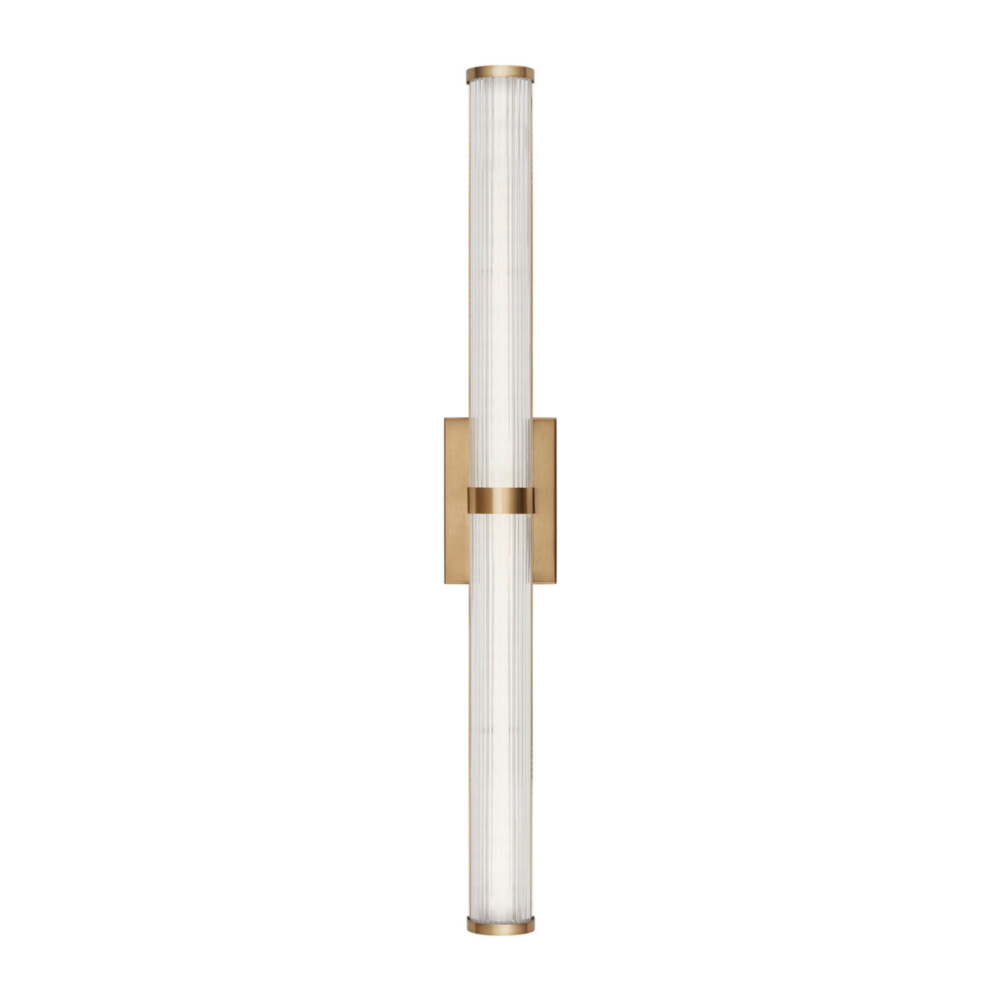 Syden 36" Large LED Wall/Bath Light, Satin Brass Finish - Bees Lighting