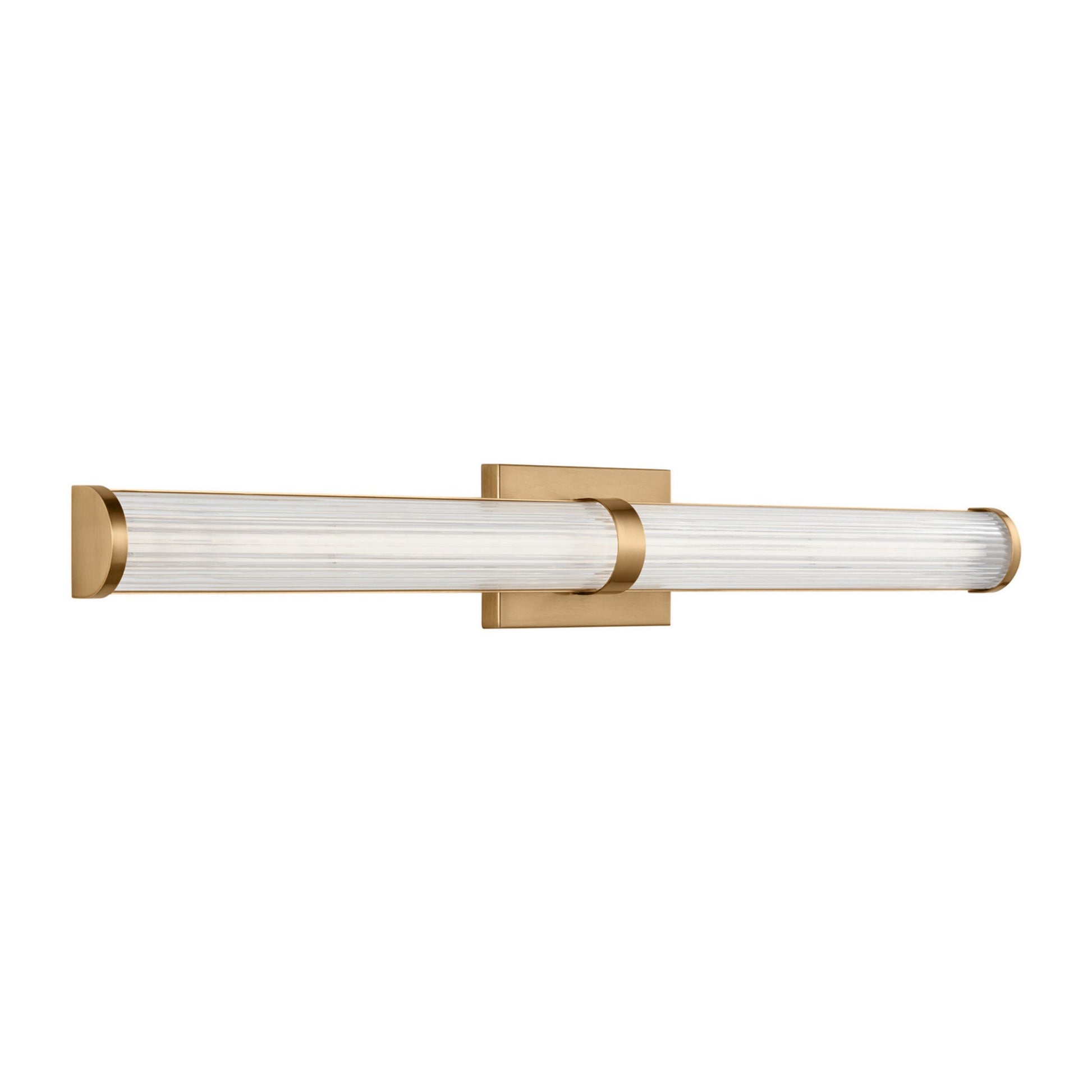 Syden 36" Large LED Wall/Bath Light, Satin Brass Finish - Bees Lighting